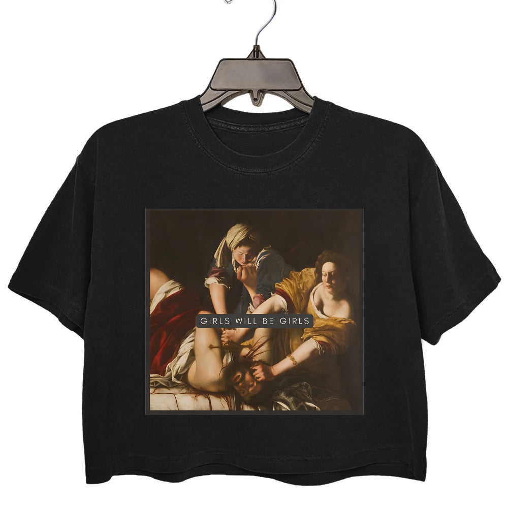 Girls Will Be Girls! Judith beheading Holofernes Crop Top For Women