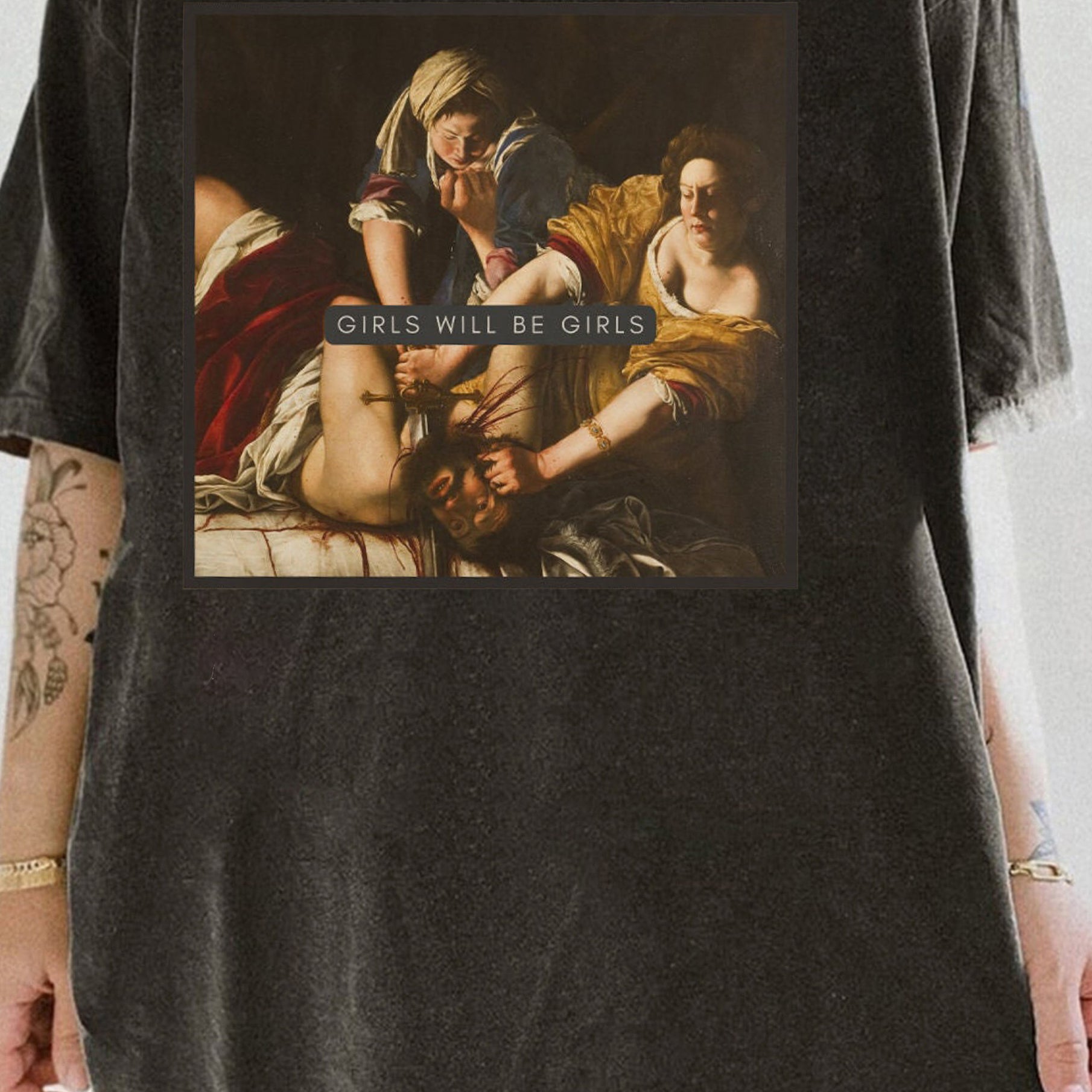 Girls Will Be Girls! Judith beheading Holofernes Tee For Women