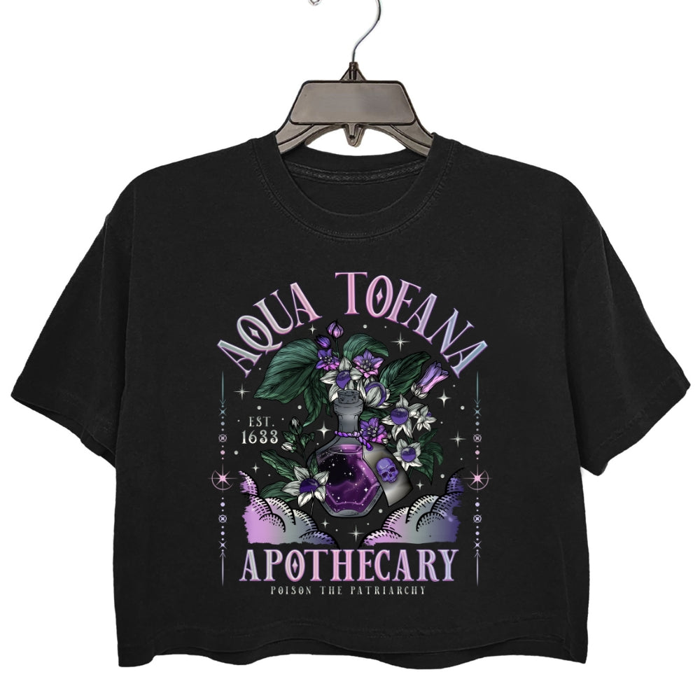 Aqua Tofana Apothecary Destroy The Patriarchy Crop Top For Women