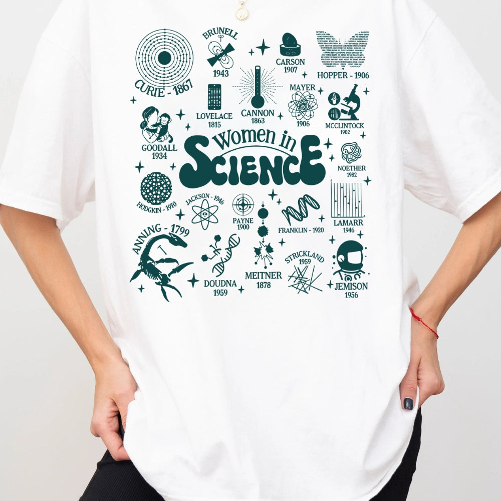 Women In Science Feminism Tee For Women