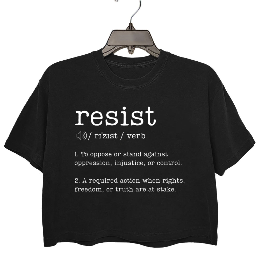 Resist Definition Crop Tee For Women