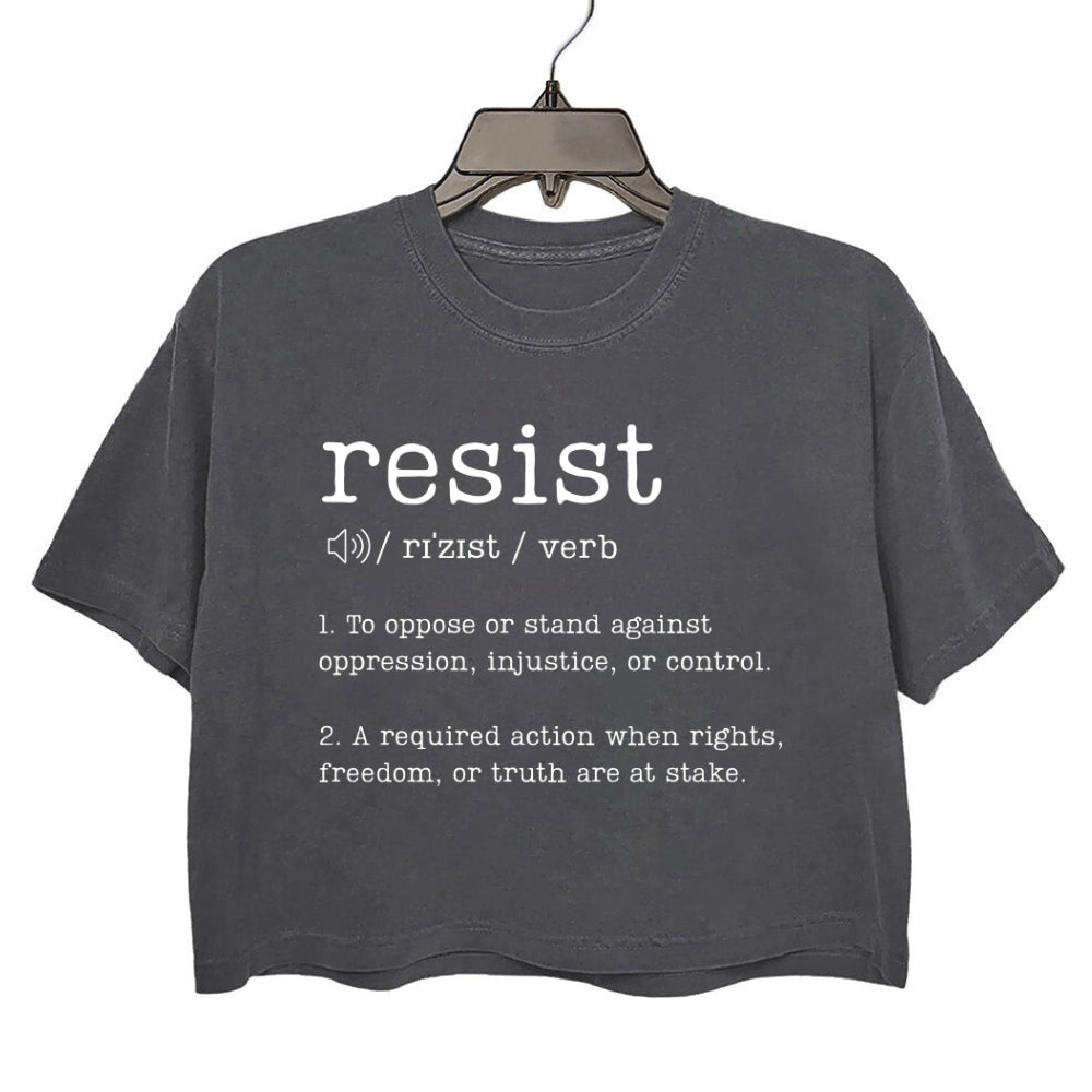 Resist Definition Crop Tee For Women