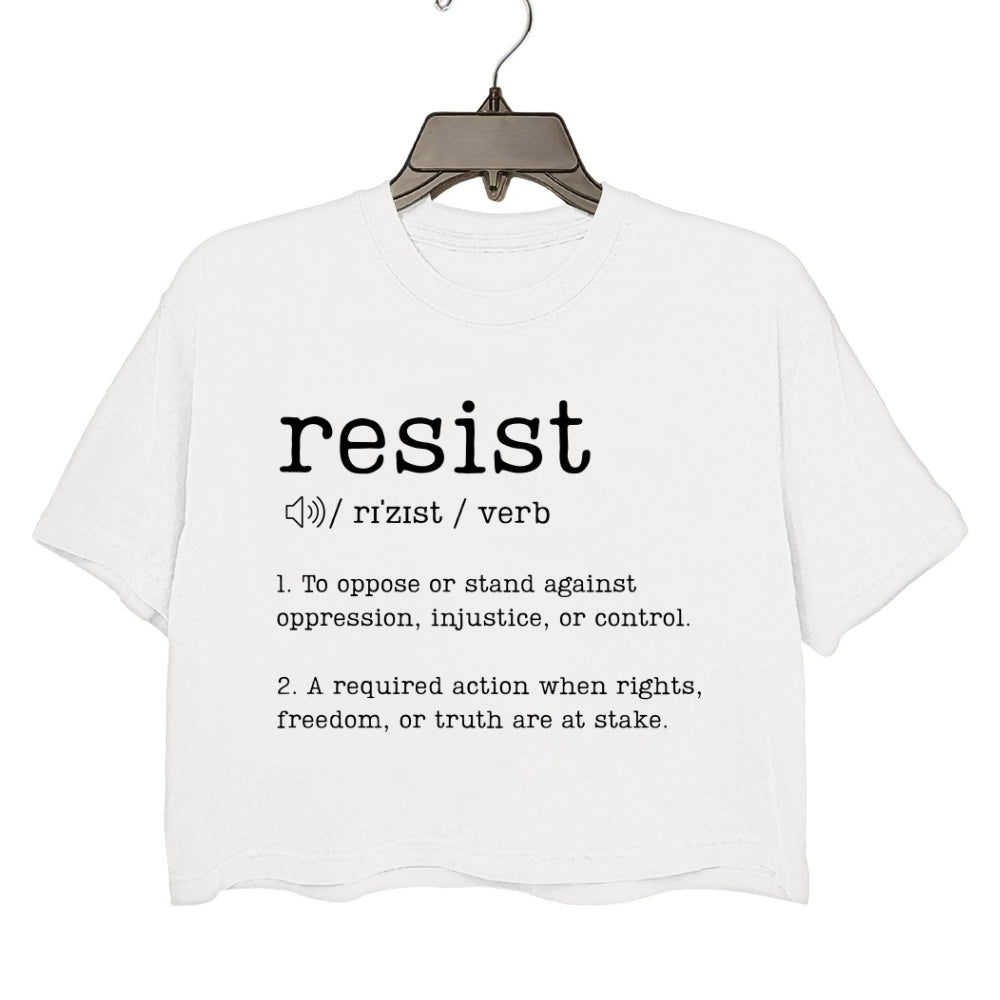 Resist Definition Crop Tee For Women