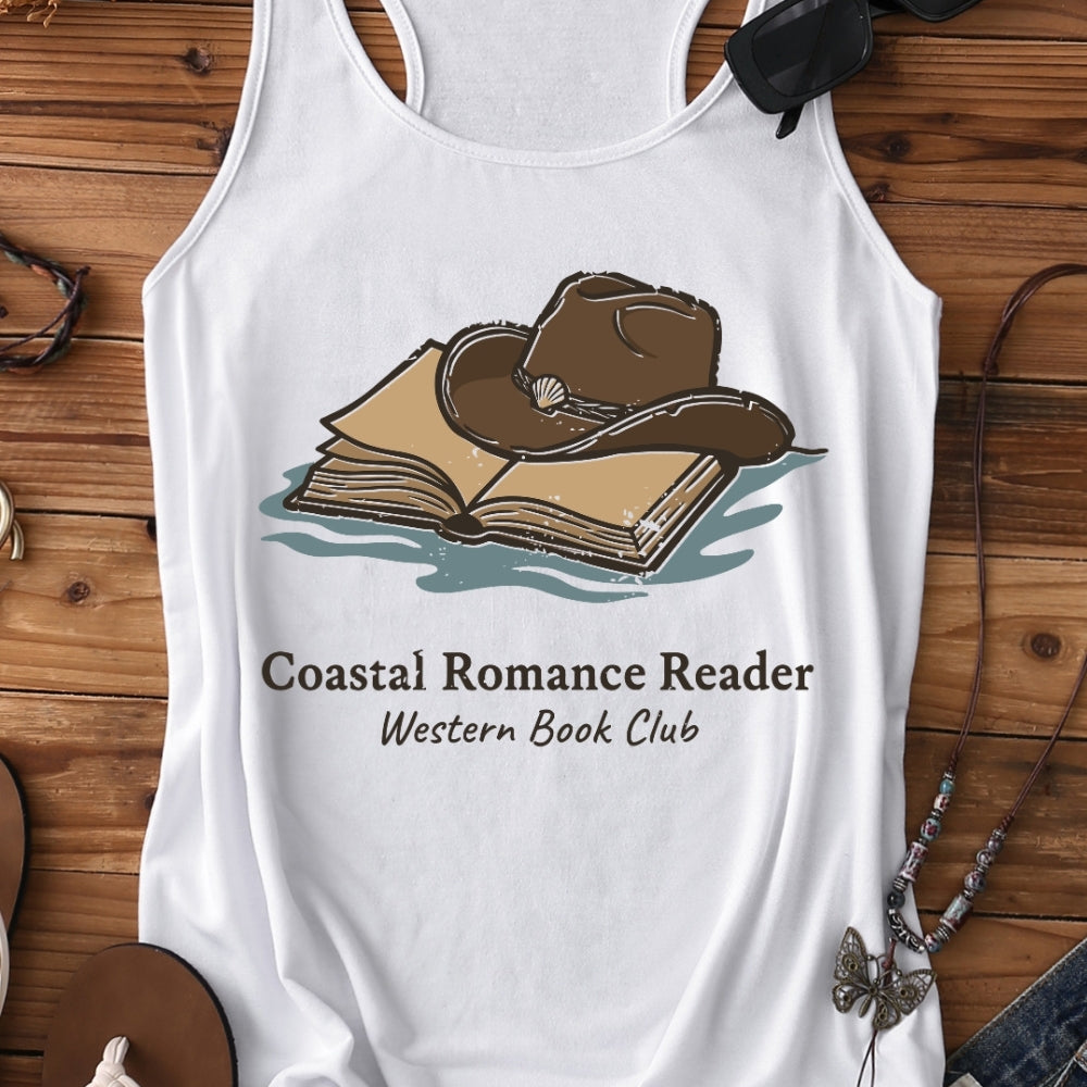 Coastal Romance Reader Western Tank Top For Women