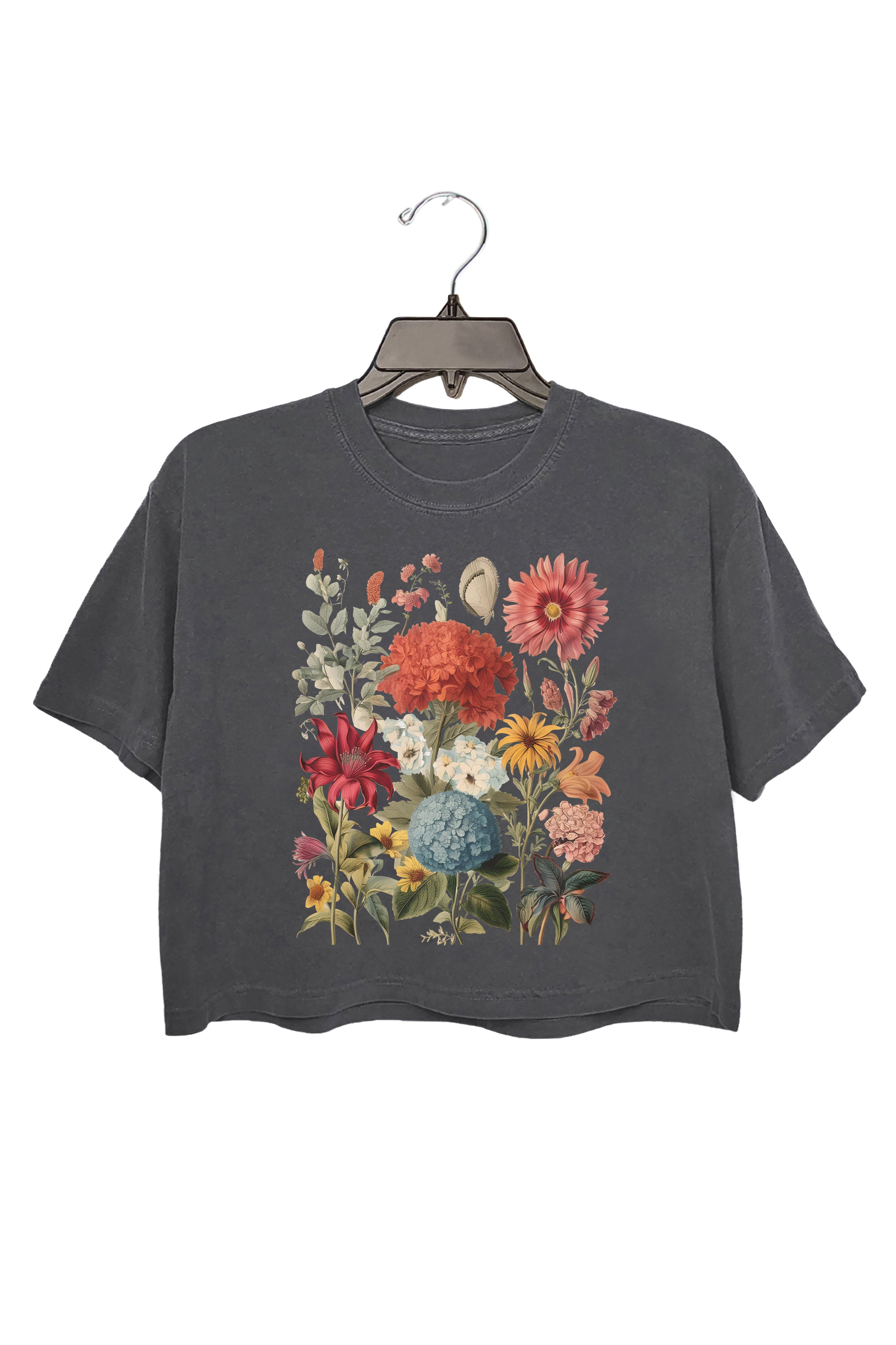 Boho Wildflowers Crop Top For Women