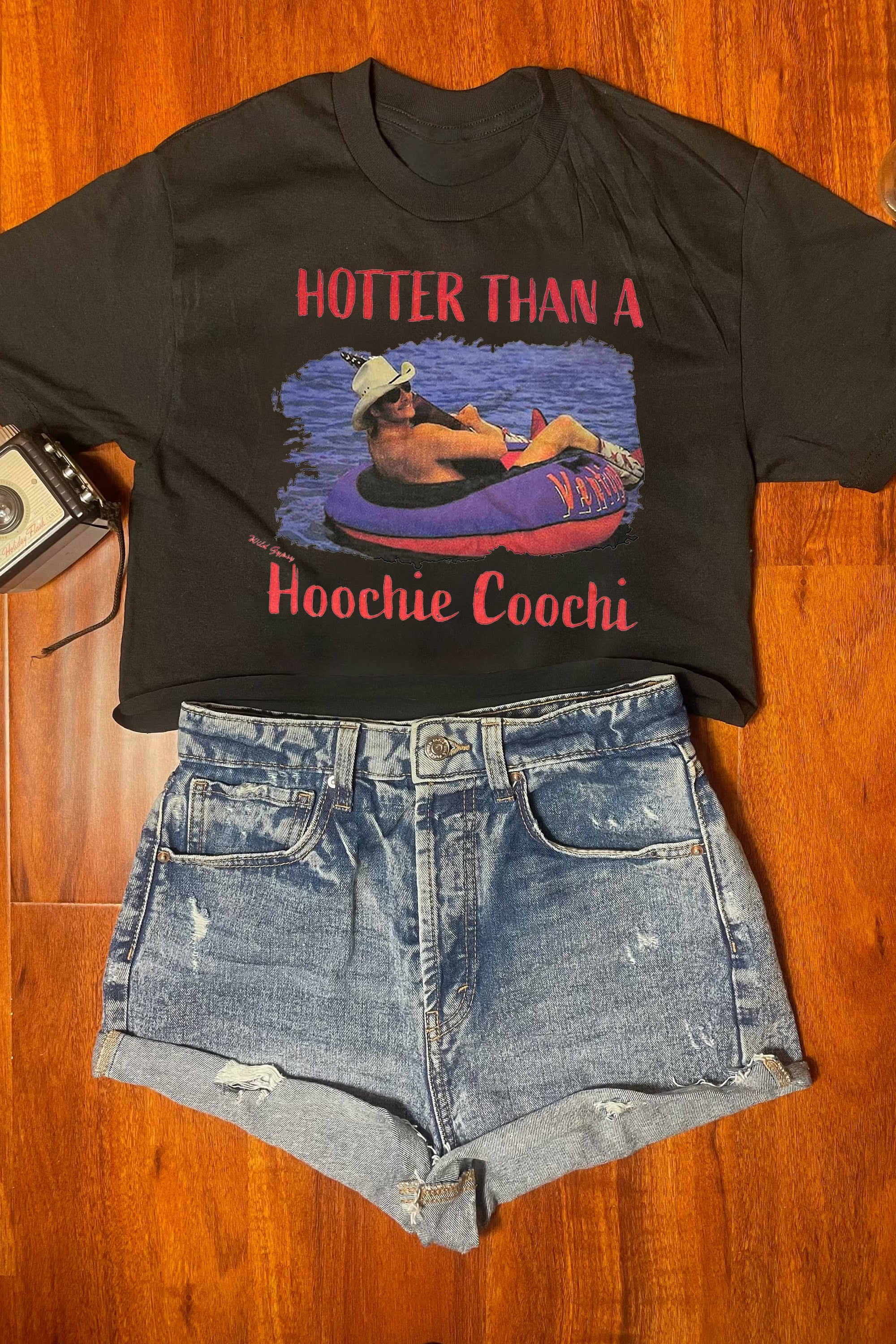 Hotter Than A Hoochie Coochie Crop Tee For Women