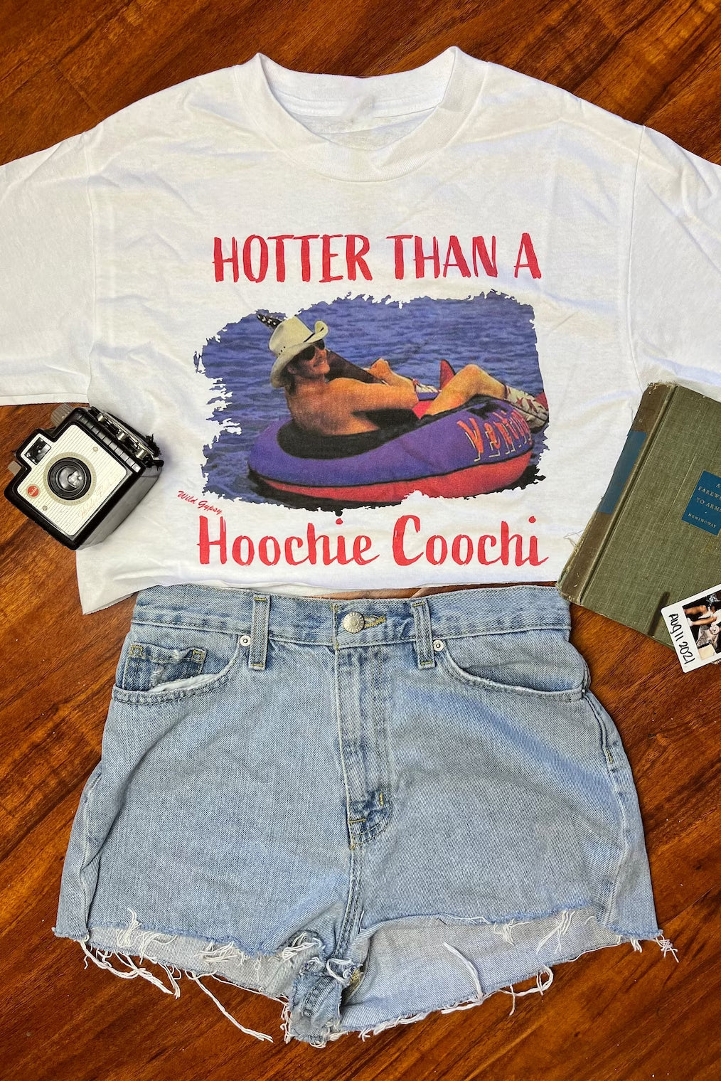Hotter Than A Hoochie Coochie Crop Tee For Women
