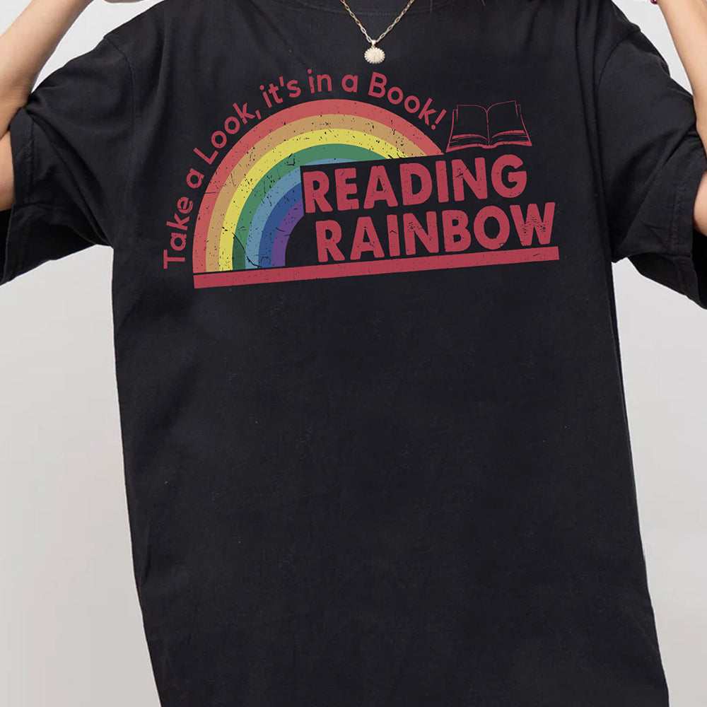 Reading Rainbow Retro Librarian Tee For Women