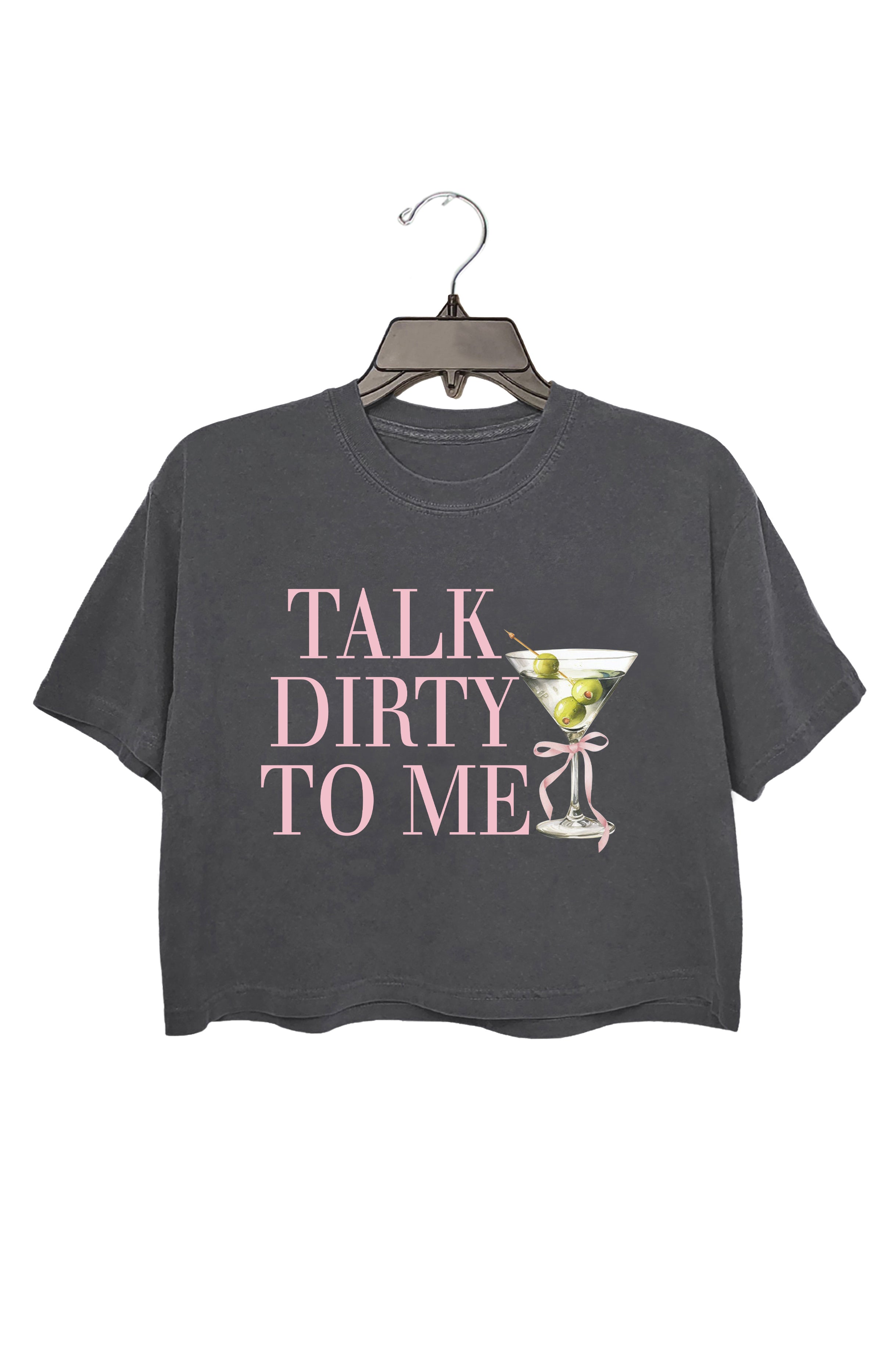 Talk Dirty To Me Dirty Martini Espresso Martini Crop Top For Women