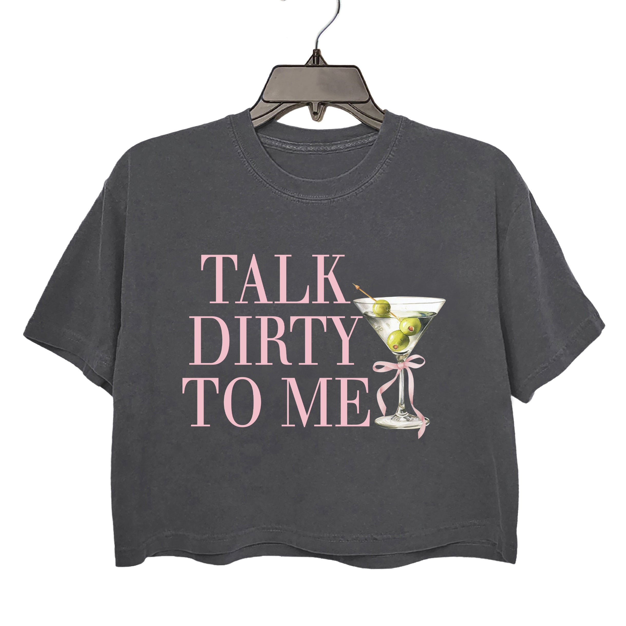 Talk Dirty To Me Dirty Martini Espresso Martini Crop Top For Women