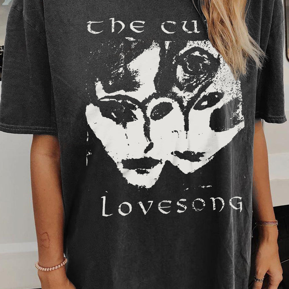 The Cure Lovesong Rock Music Band Tee For Women