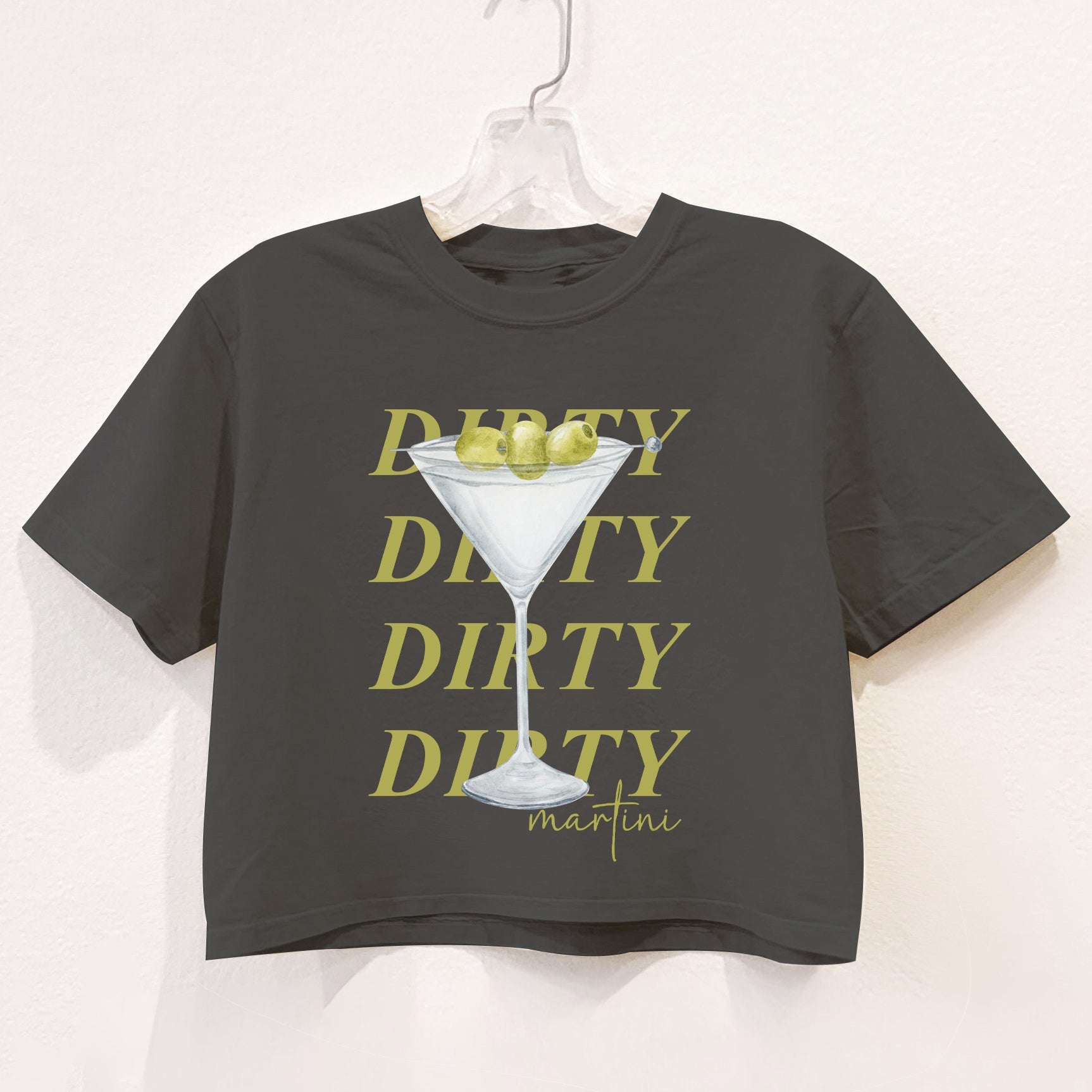 Dirty Martini Gray Crop Top For Women