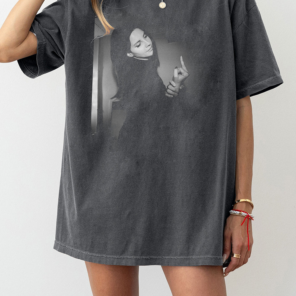 Lana Del Lay Middle Finger Tee For Women