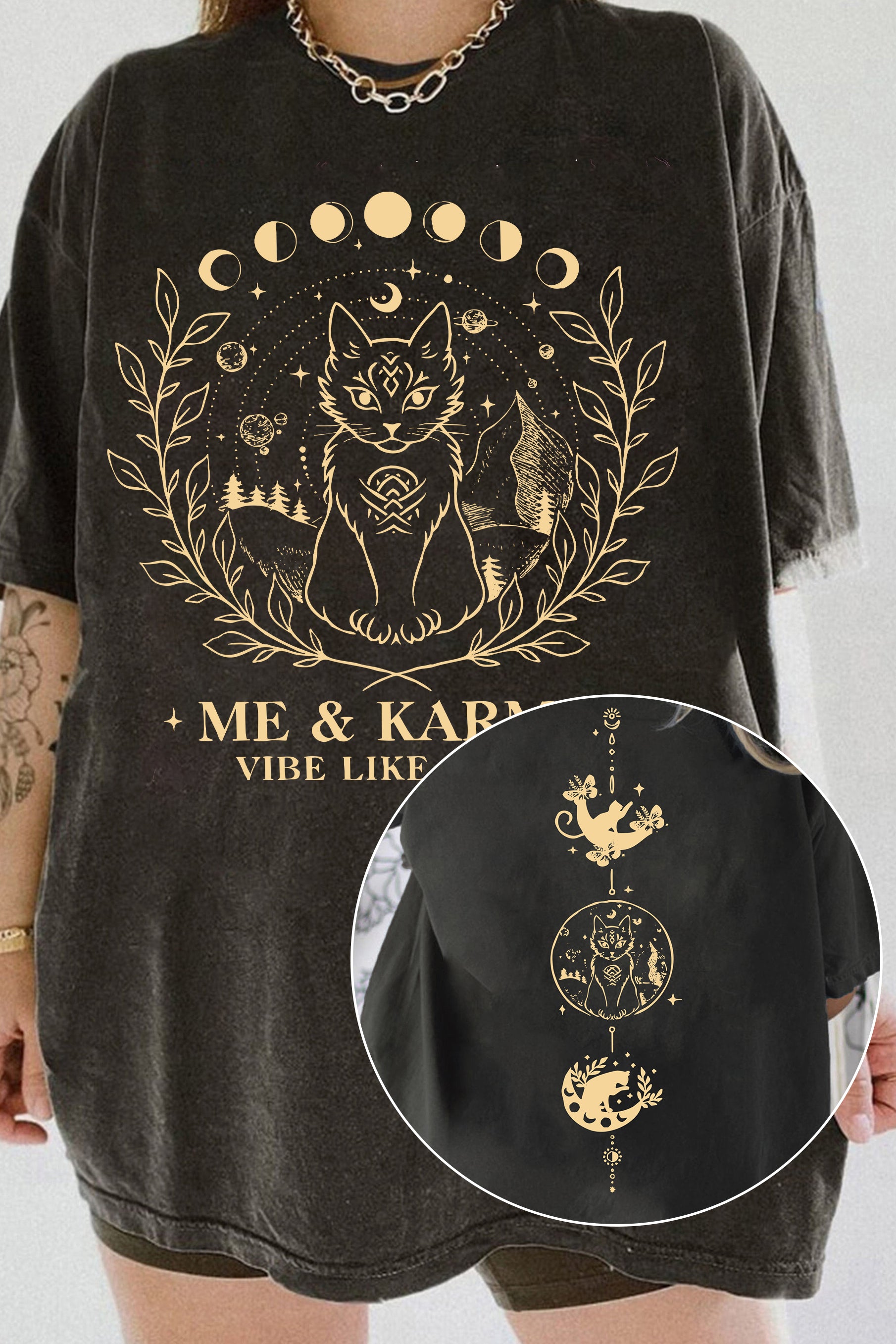 Me And Karma Vibe Like That Tee For Women