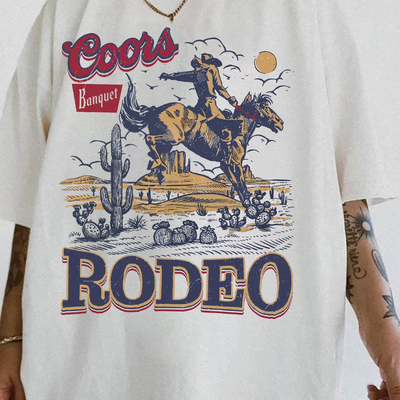 Coors Rodeo 90s Cowboy Tee For Women