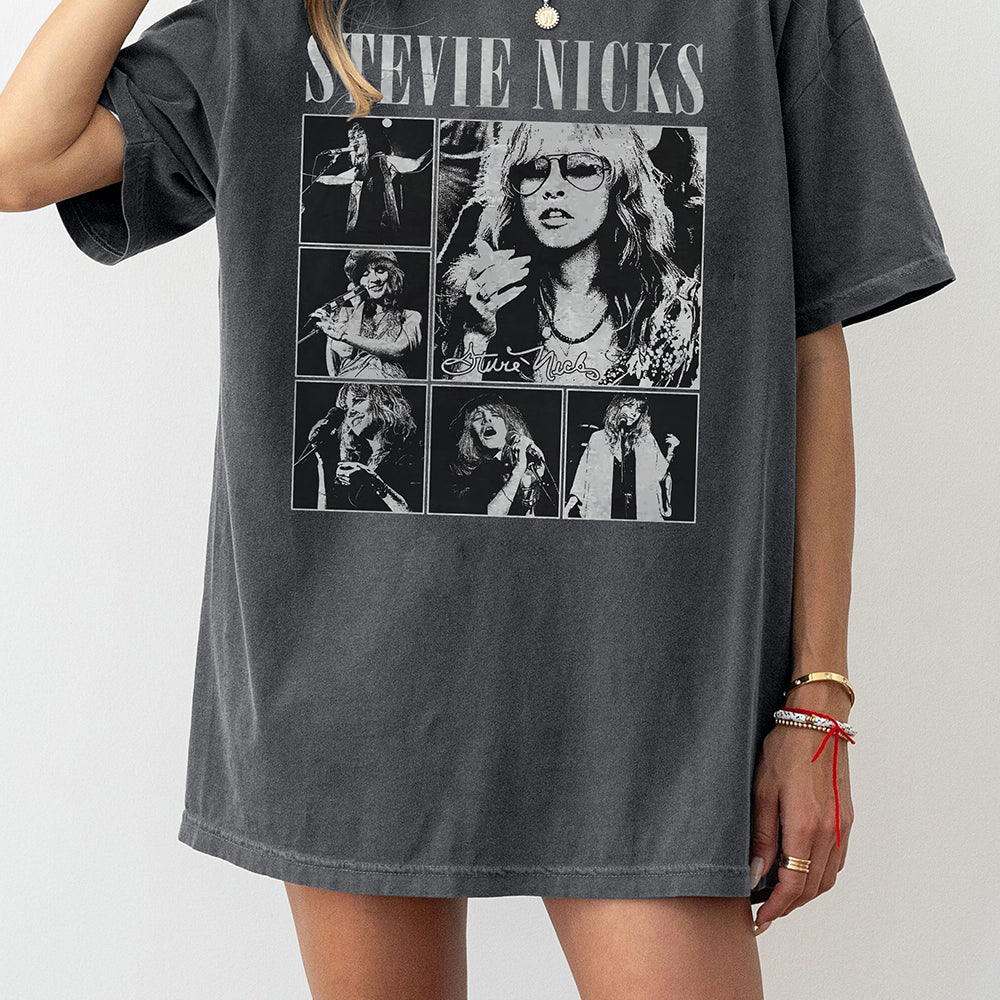 Vintage Retro 90s Stevie Nicks Fleetwood Mac Band Tee For Women