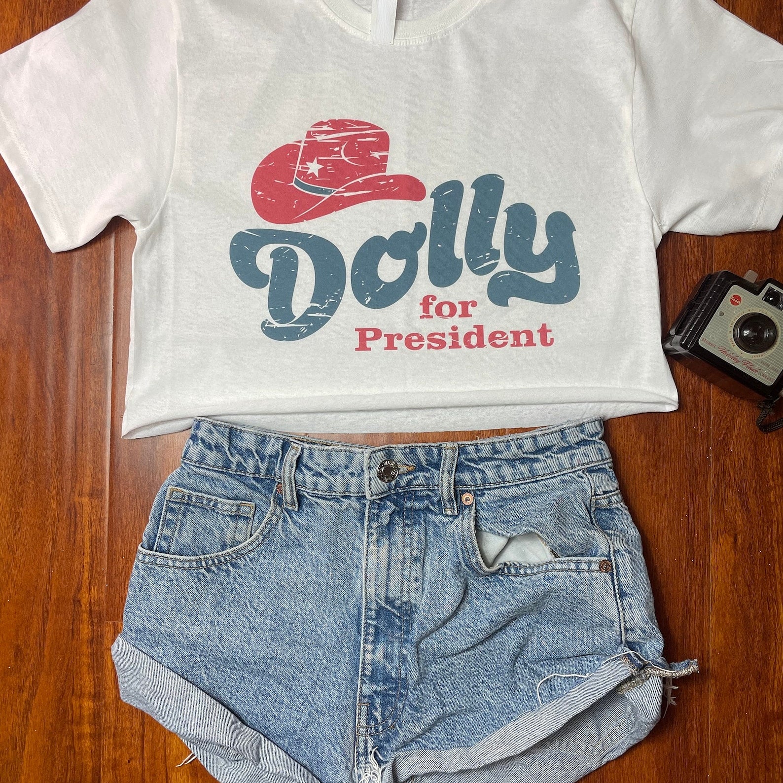 Dolly For President Crop Top For Women