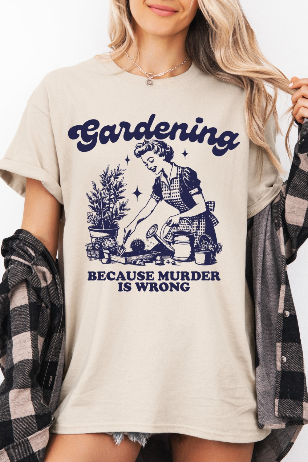 Gardening Because Murder Is Wrong Tee For Women