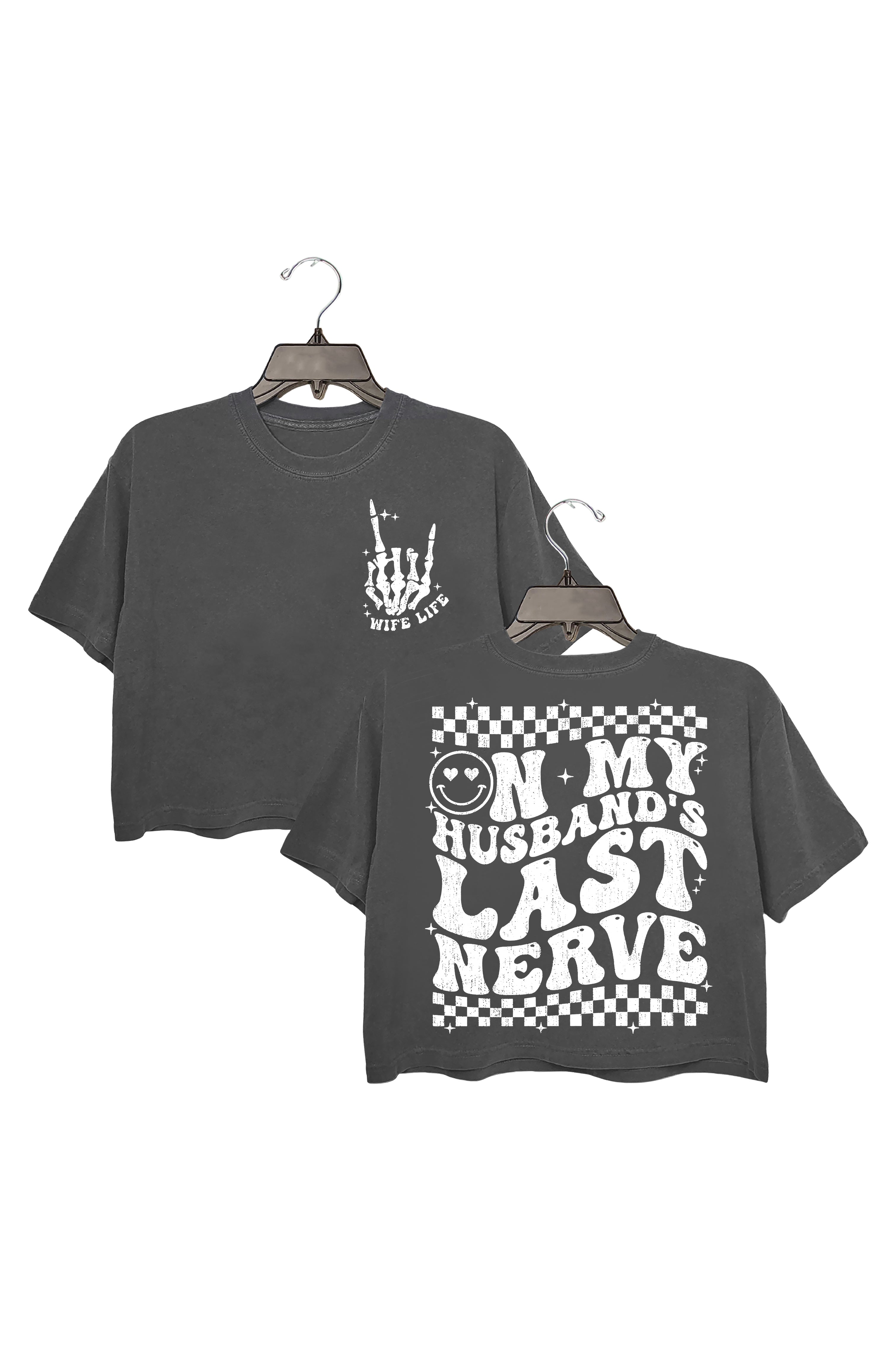 On  My Husband's Last Nerve Crop Top For Women