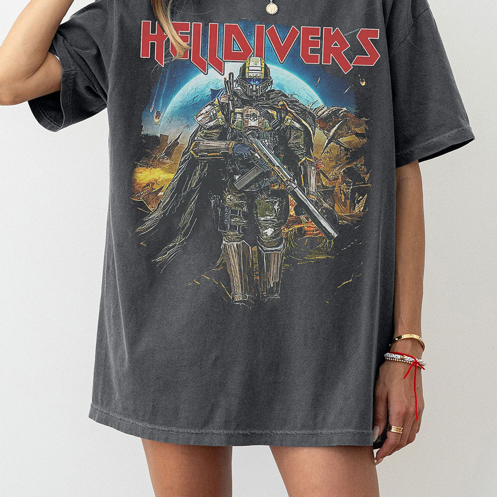Helldivers 2 Skull Tee For Women