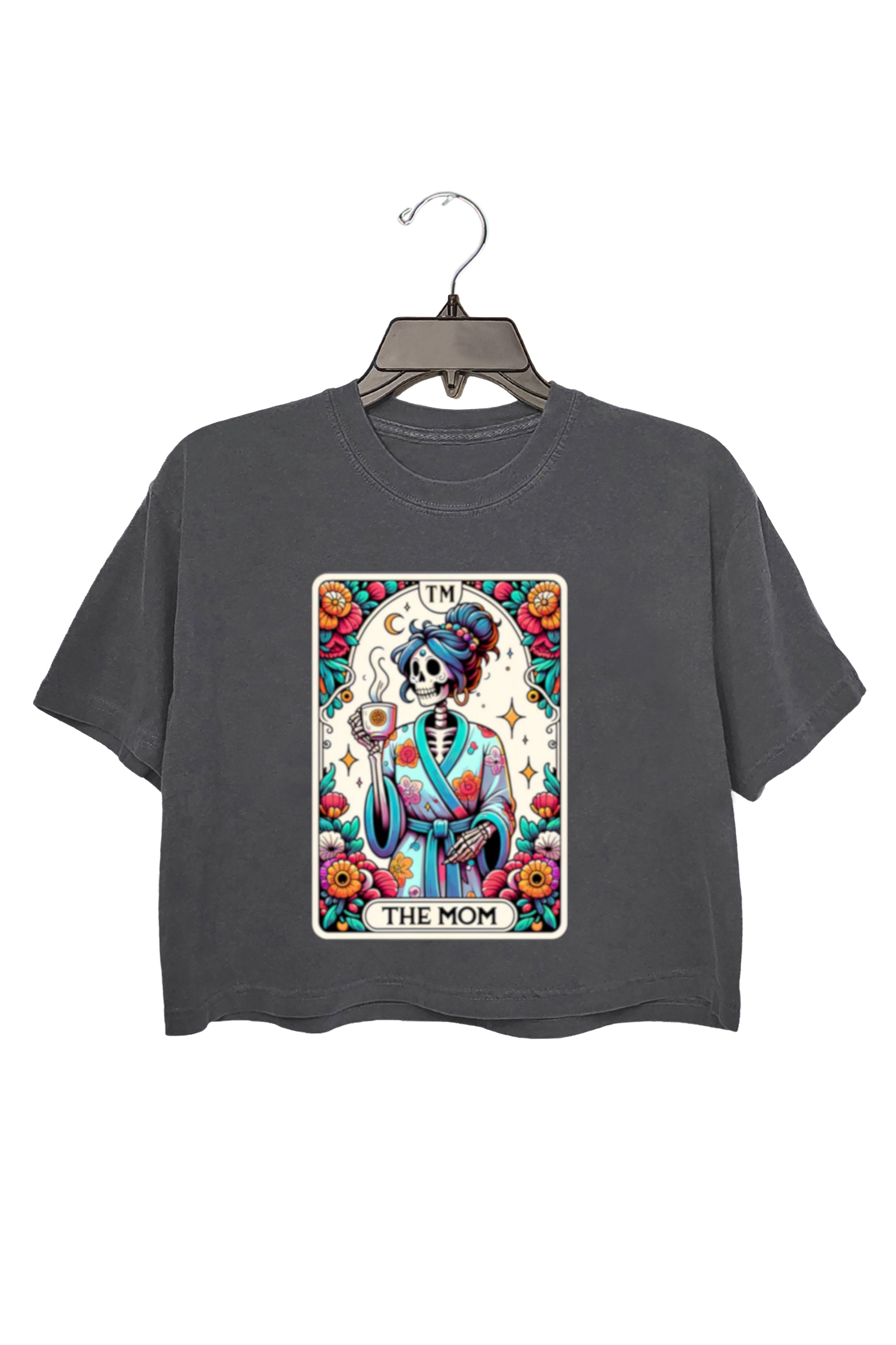 Witchy Vibes Skeleton Mother Crop Top For Women