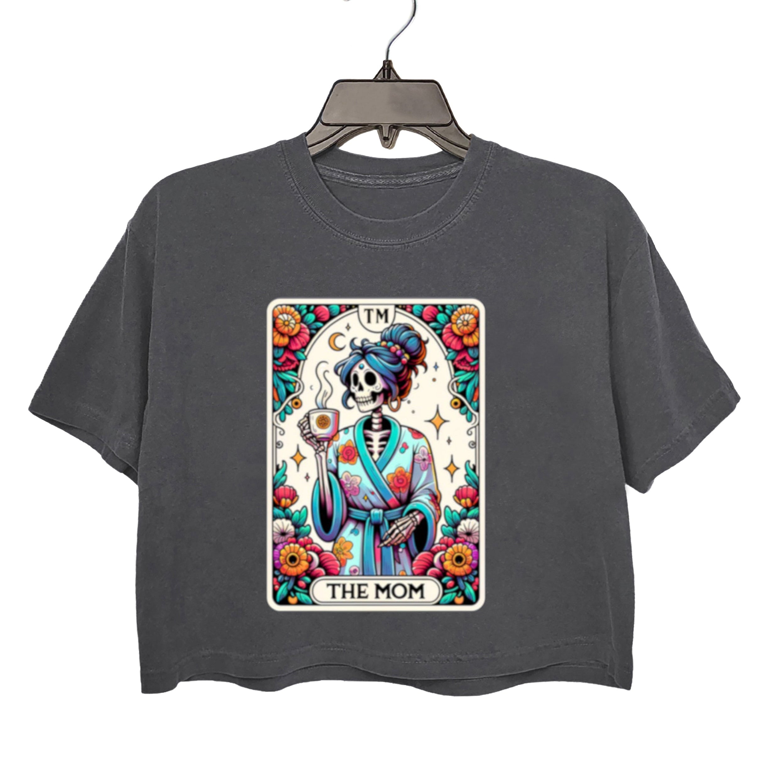 Witchy Vibes Skeleton Mother Crop Top For Women