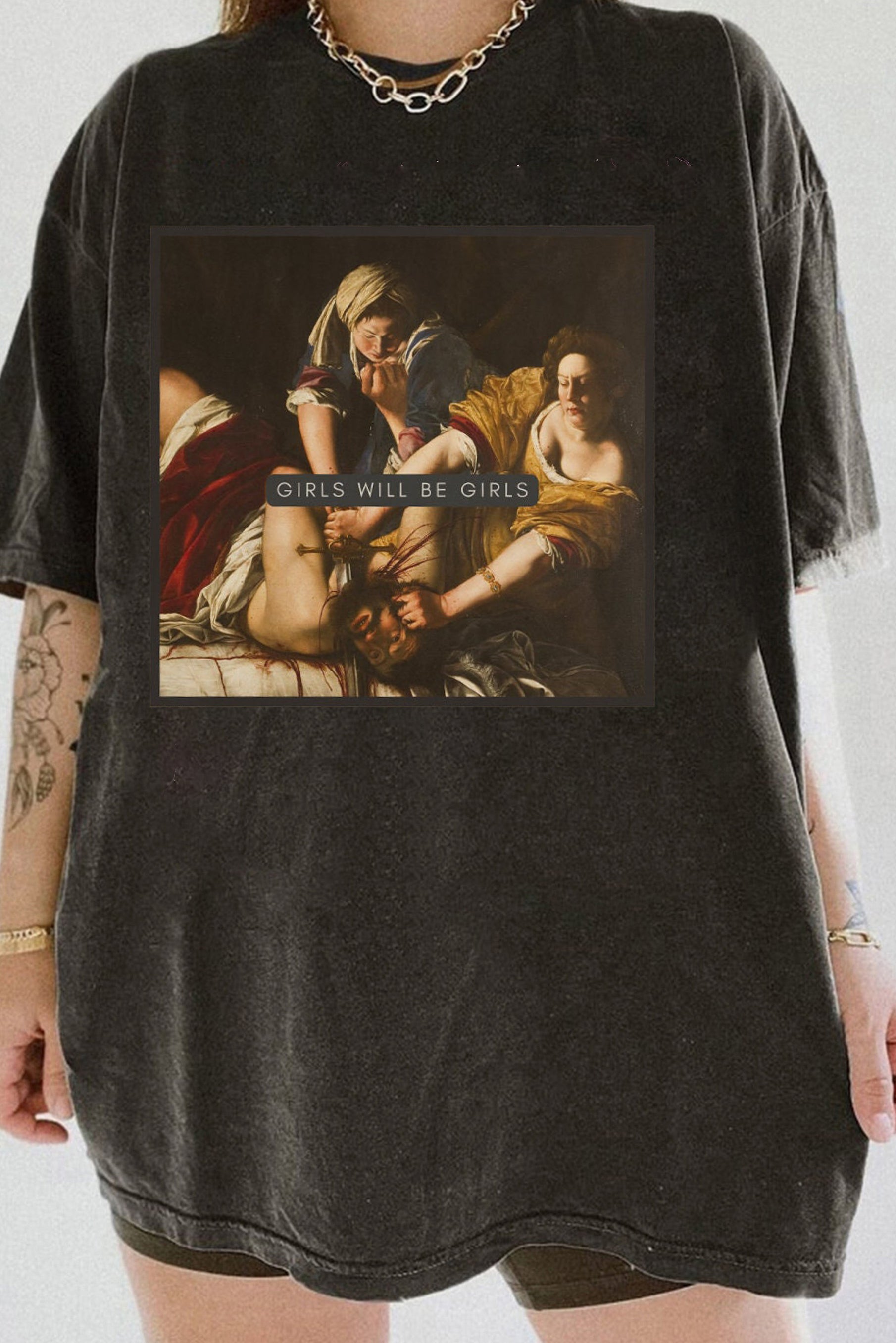 Girls Will Be Girls! Judith beheading Holofernes Tee For Women