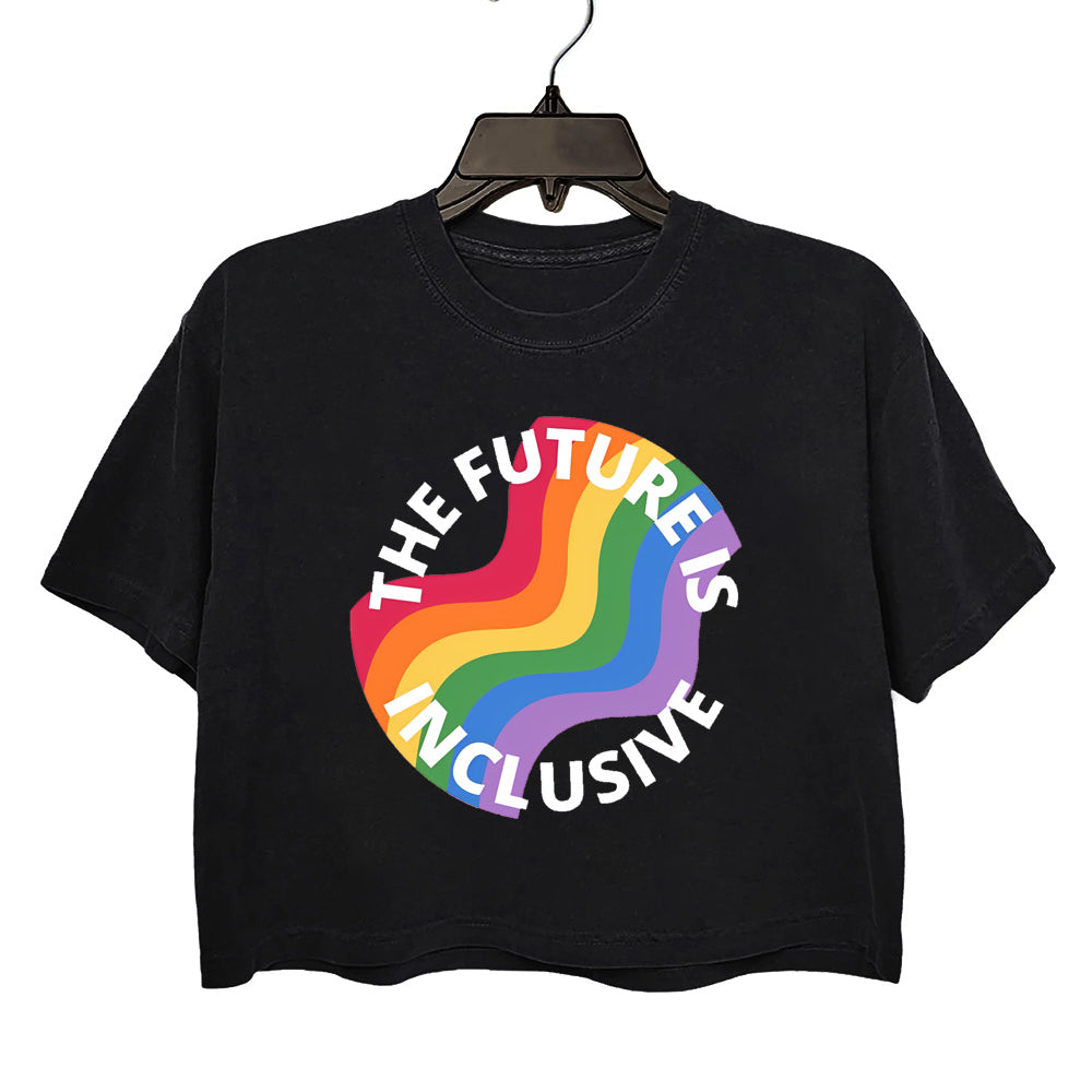 THE FUTRURE IS INCLUSIVE LGBTQ Crop Top For Women