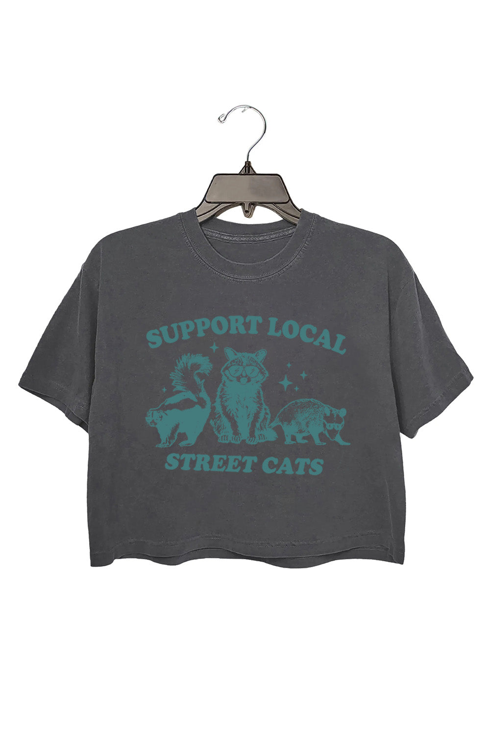 Support Your Local Street Cats Crop Top For Women
