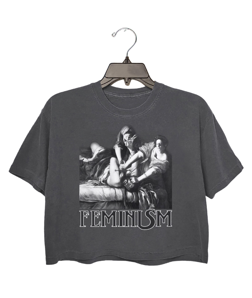 Judith beheading Holofernes Feminism Crop Top For Women