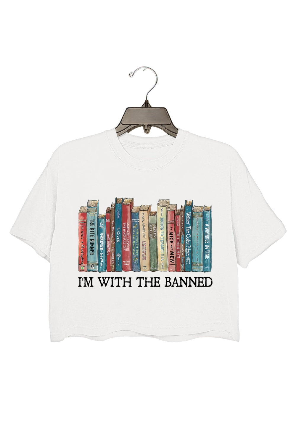 I'm With The Banned Crop Tee For Women