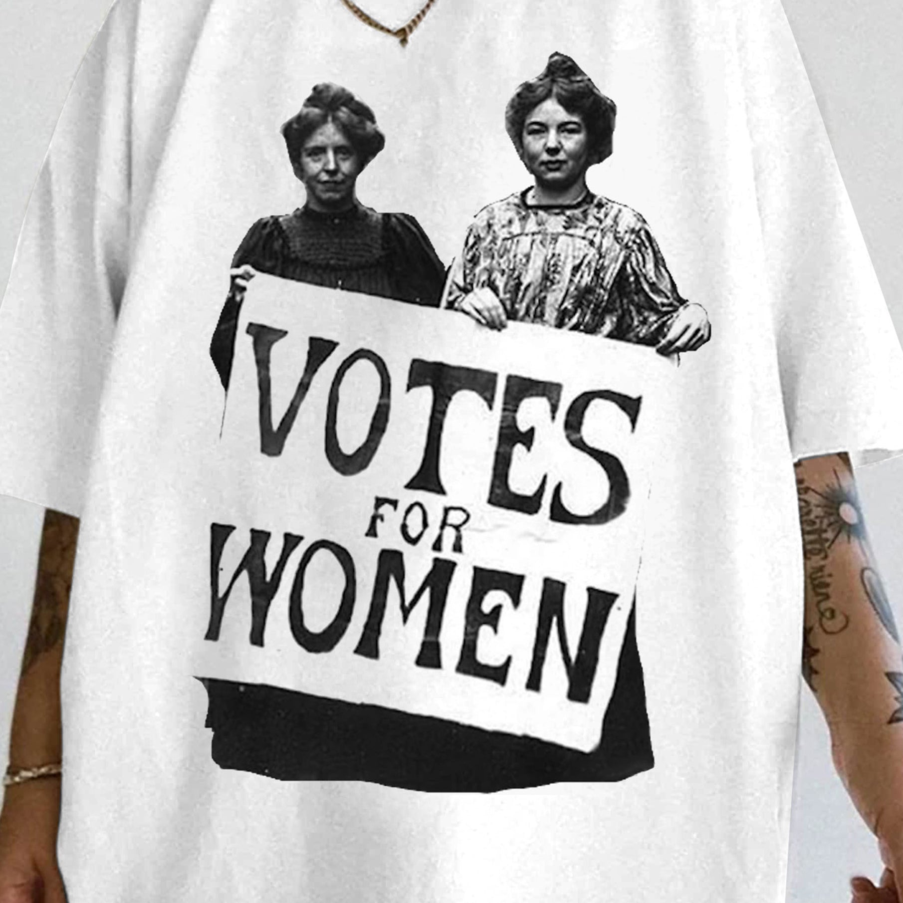 Women's Suffrage Votes For Women Photo Right to Vote 100 Yrs Tee For Women