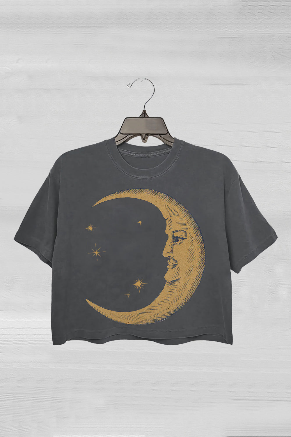 Boho Moon Crop Tee For Women