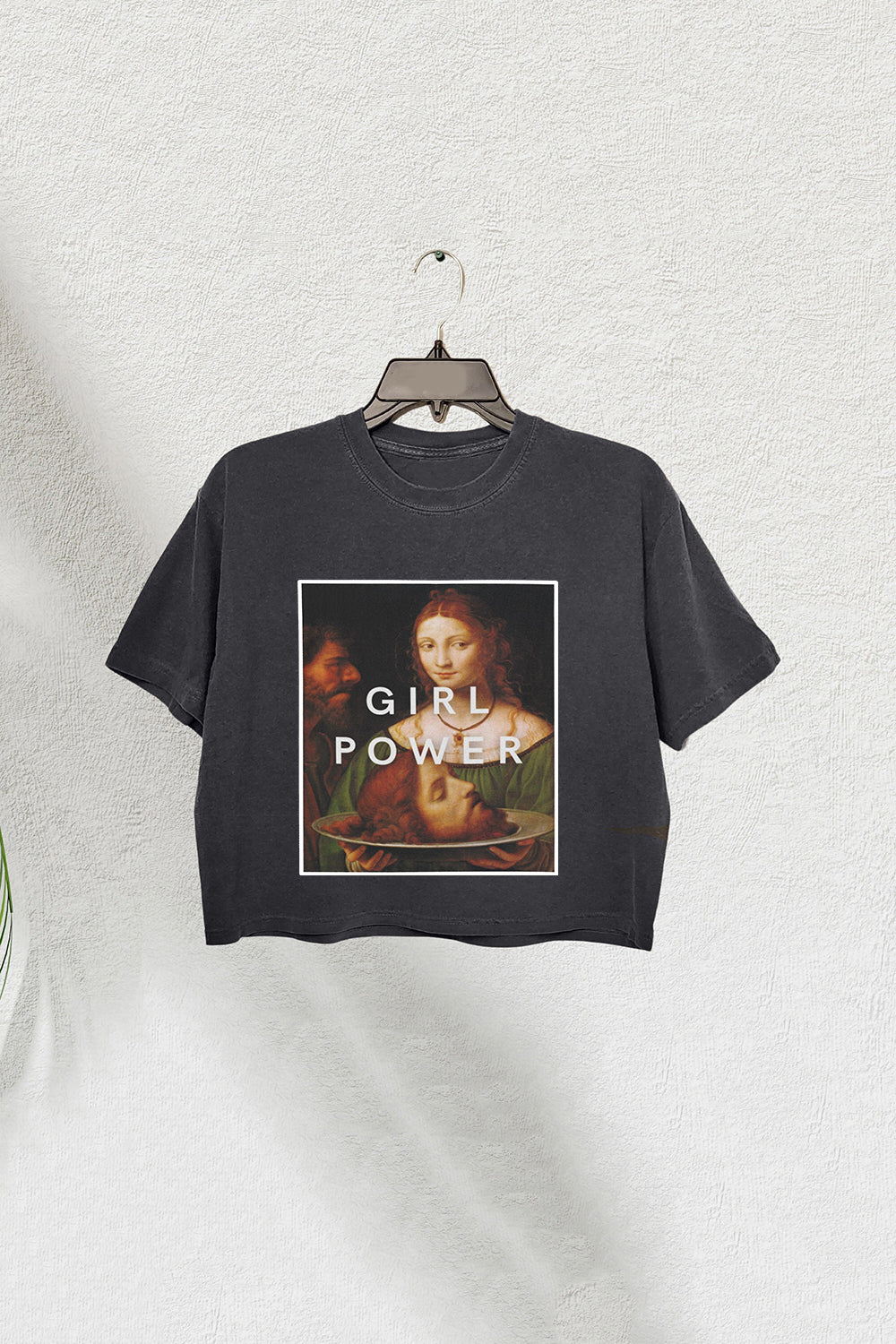 Girl Power Feminist Crop Tee For Women