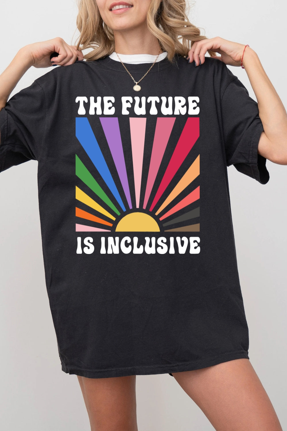 The Future is Inclusive Rainbow Pride Tee For Women