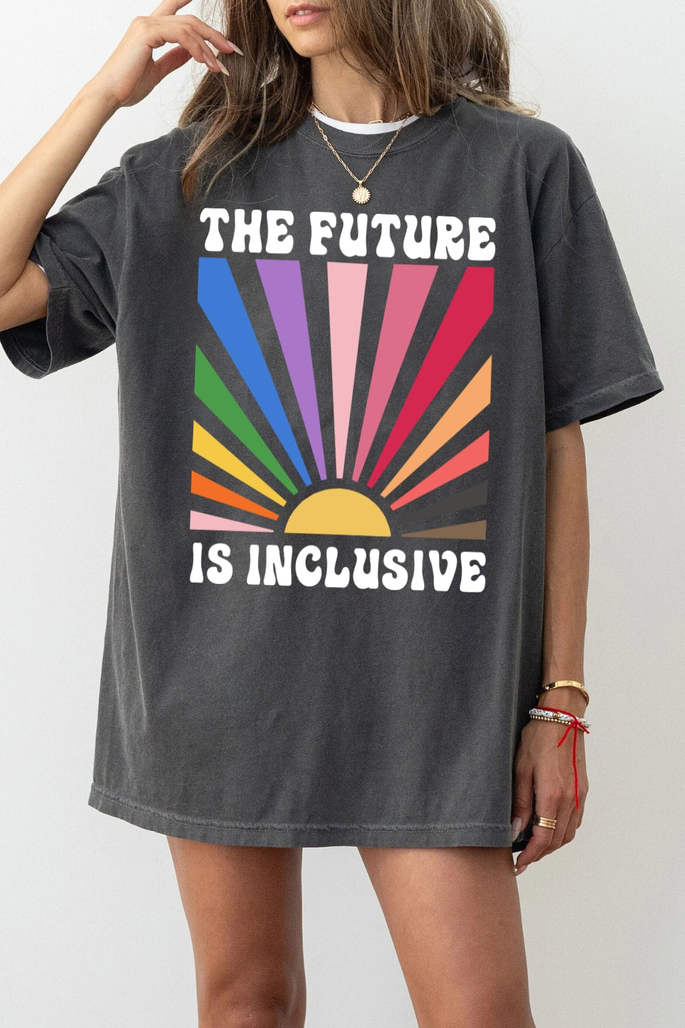 The Future is Inclusive Rainbow Pride Tee For Women