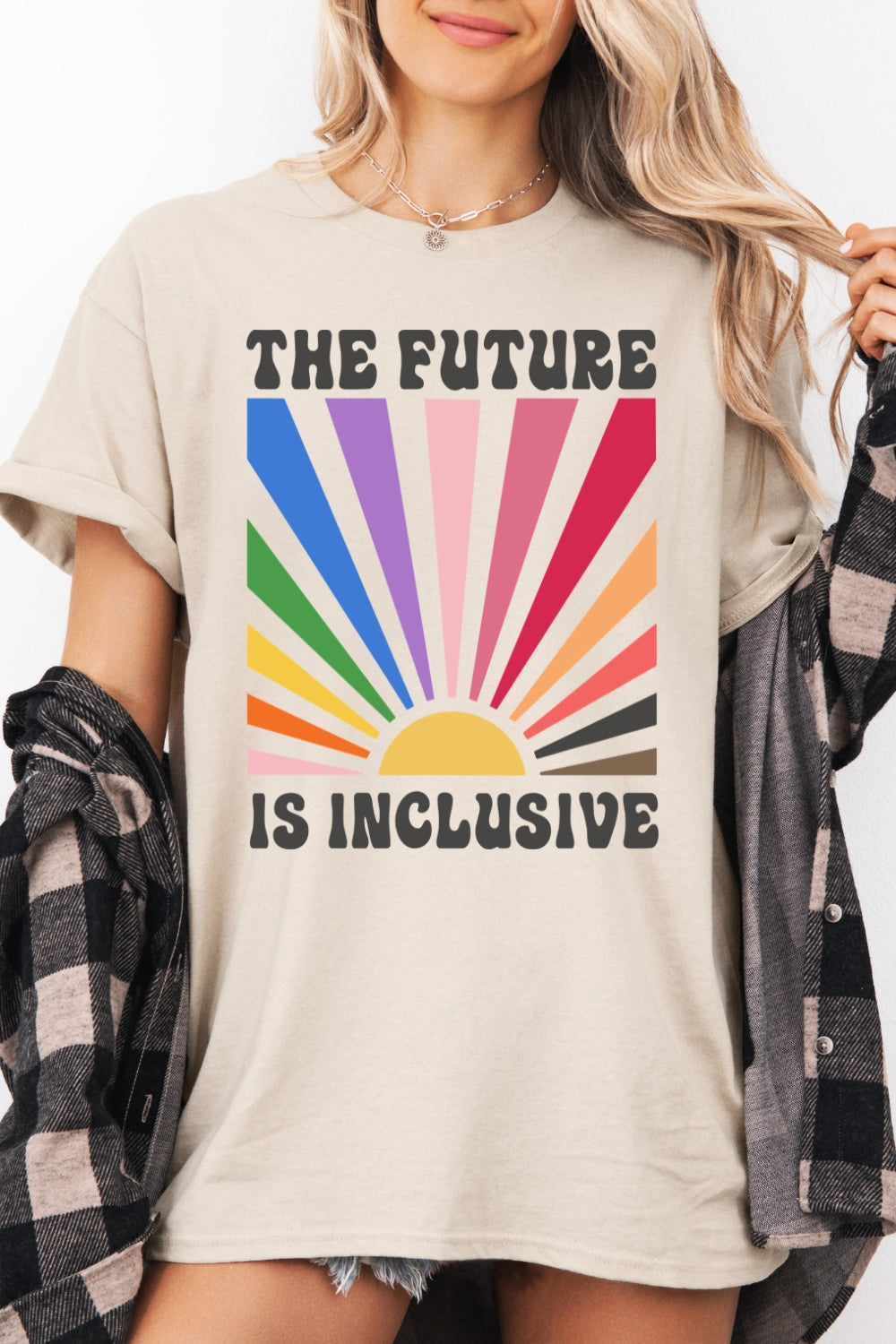 The Future is Inclusive Rainbow Pride Tee For Women