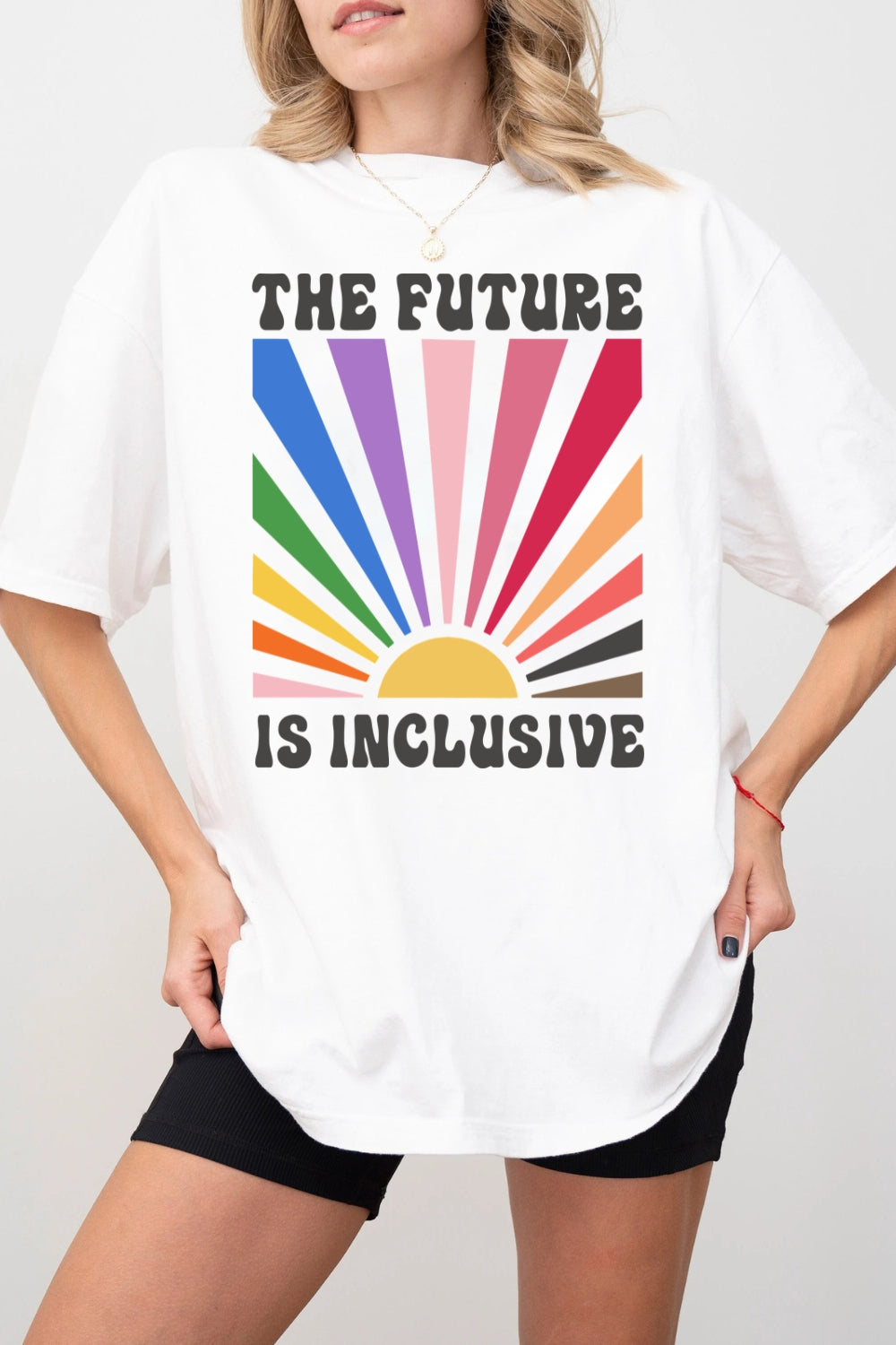 The Future is Inclusive Rainbow Pride Tee For Women