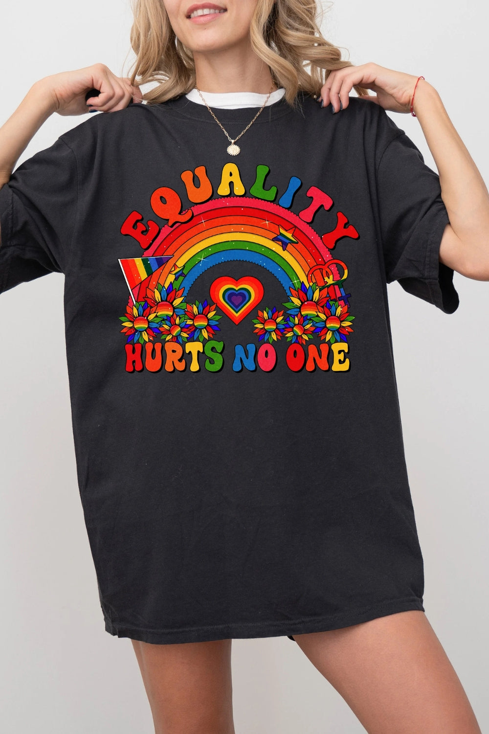 Equality Hurts No One Shirt LGBT Shirt Tee For Women