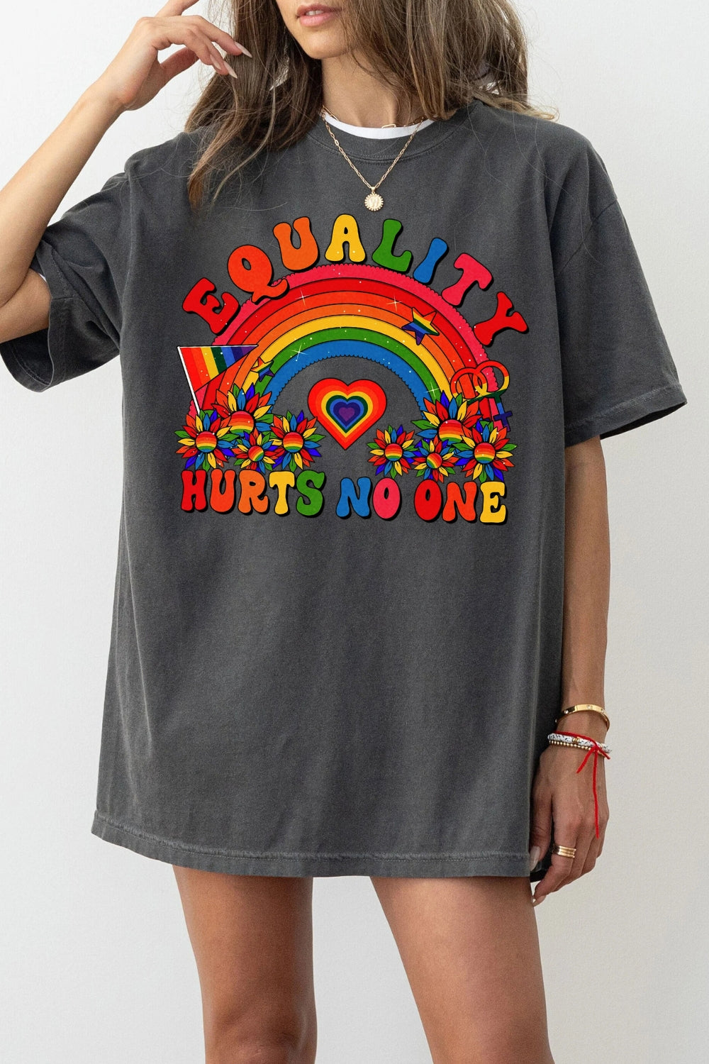 Equality Hurts No One Shirt LGBT Shirt Tee For Women