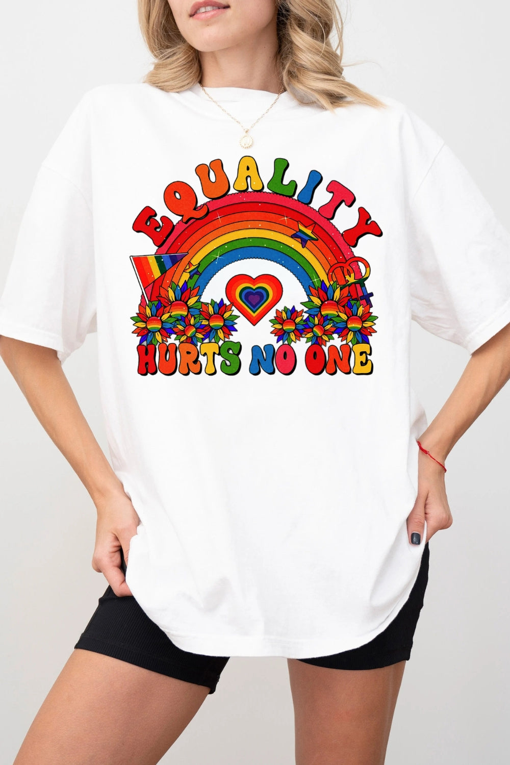 Equality Hurts No One Shirt LGBT Shirt Tee For Women
