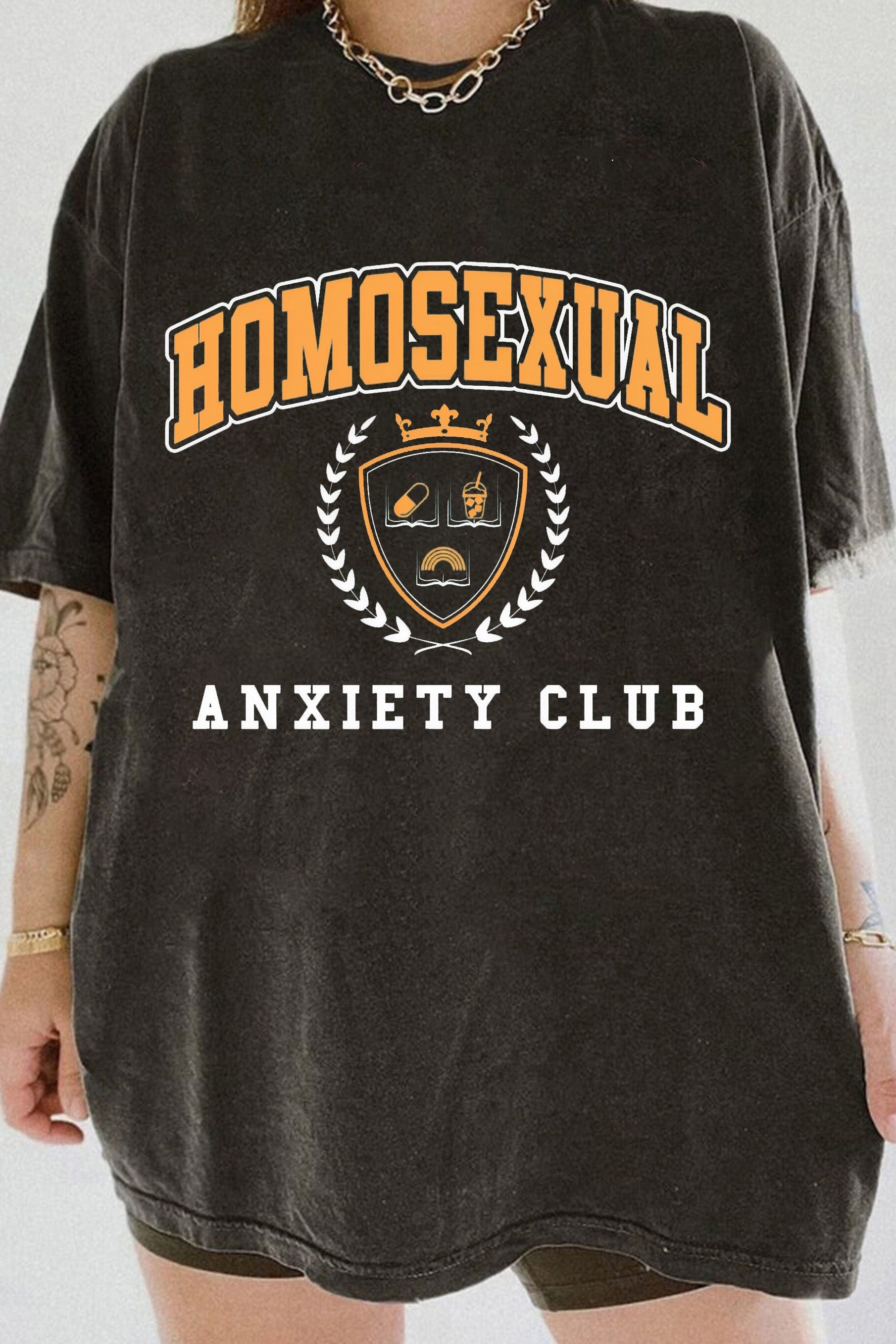 HOMOSEXUAL ANXIETY CLUB Tee For Women