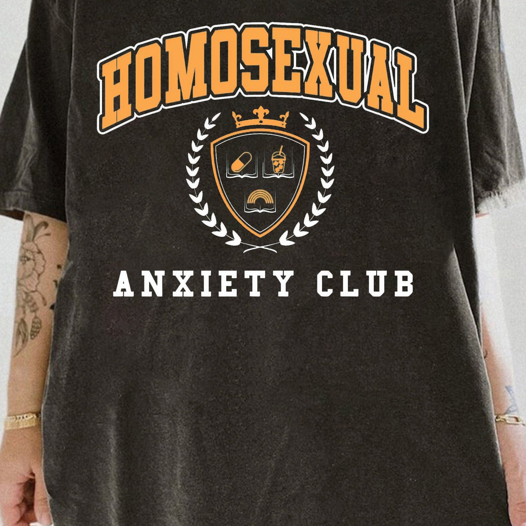 HOMOSEXUAL ANXIETY CLUB Tee For Women