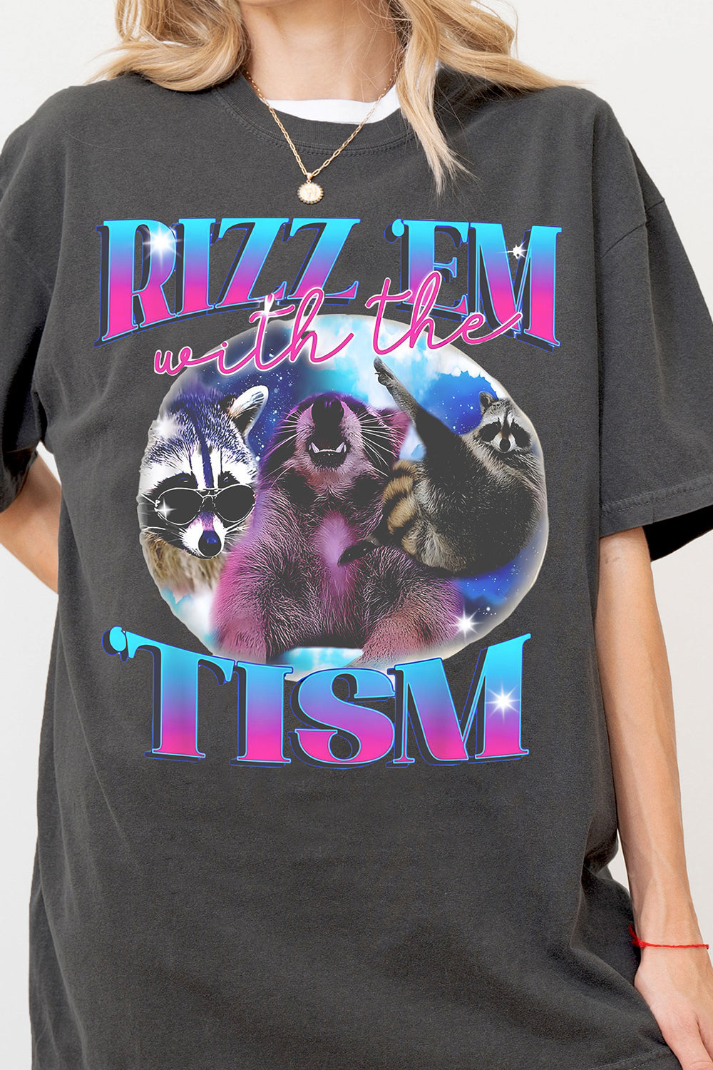 Rizz Em With The Tism Retro Tee For Women
