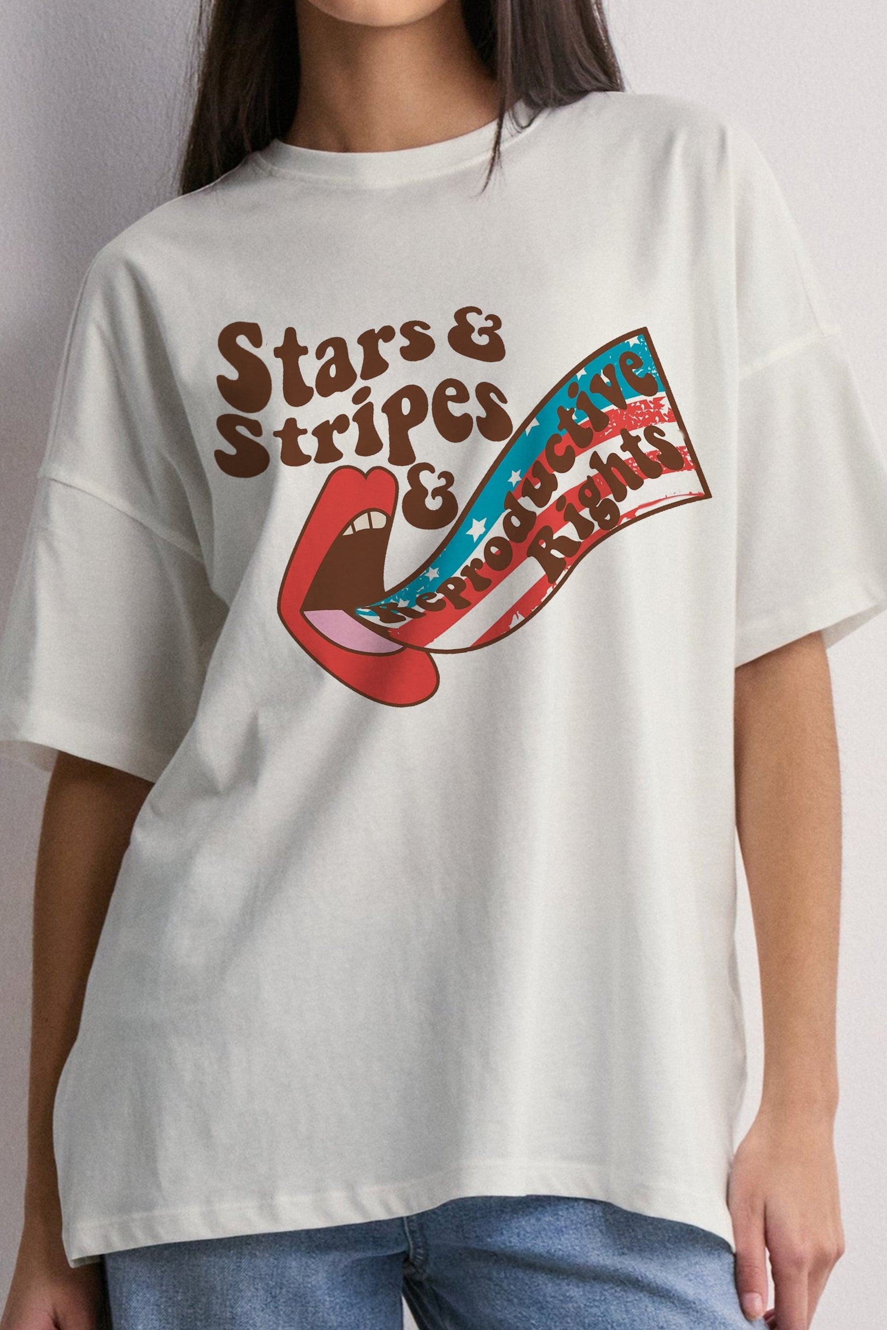 Womens Rights Stars and Stripes Tee For Women
