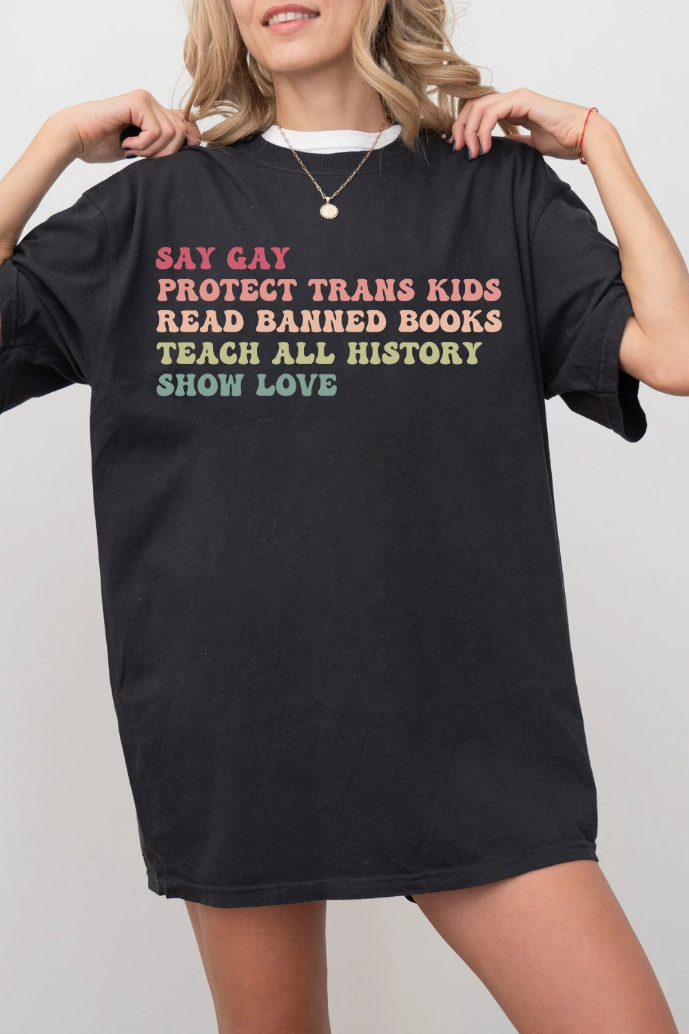 Say Gay Equality Human Rights Tee For Women