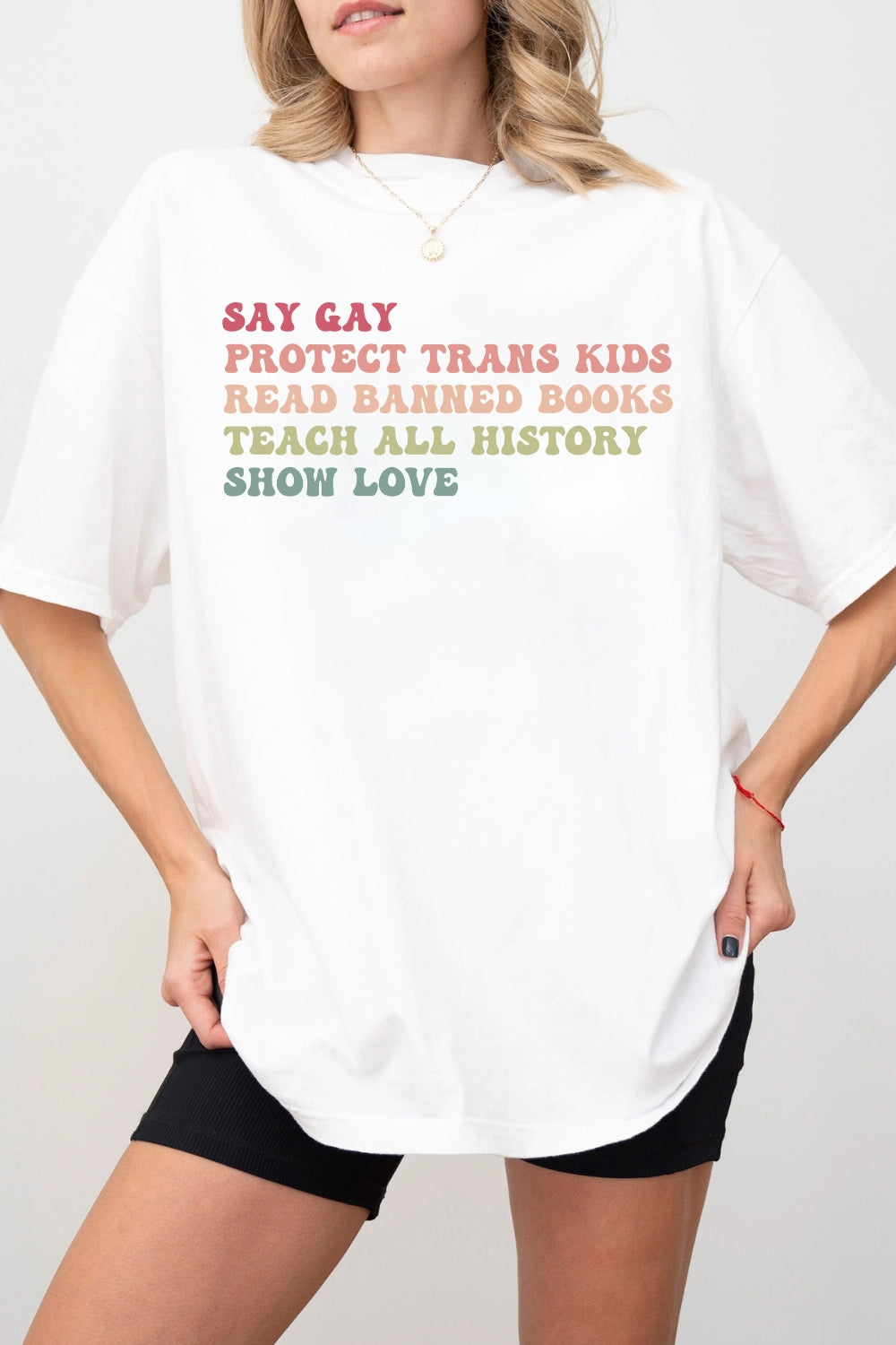 Say Gay Equality Human Rights Tee For Women