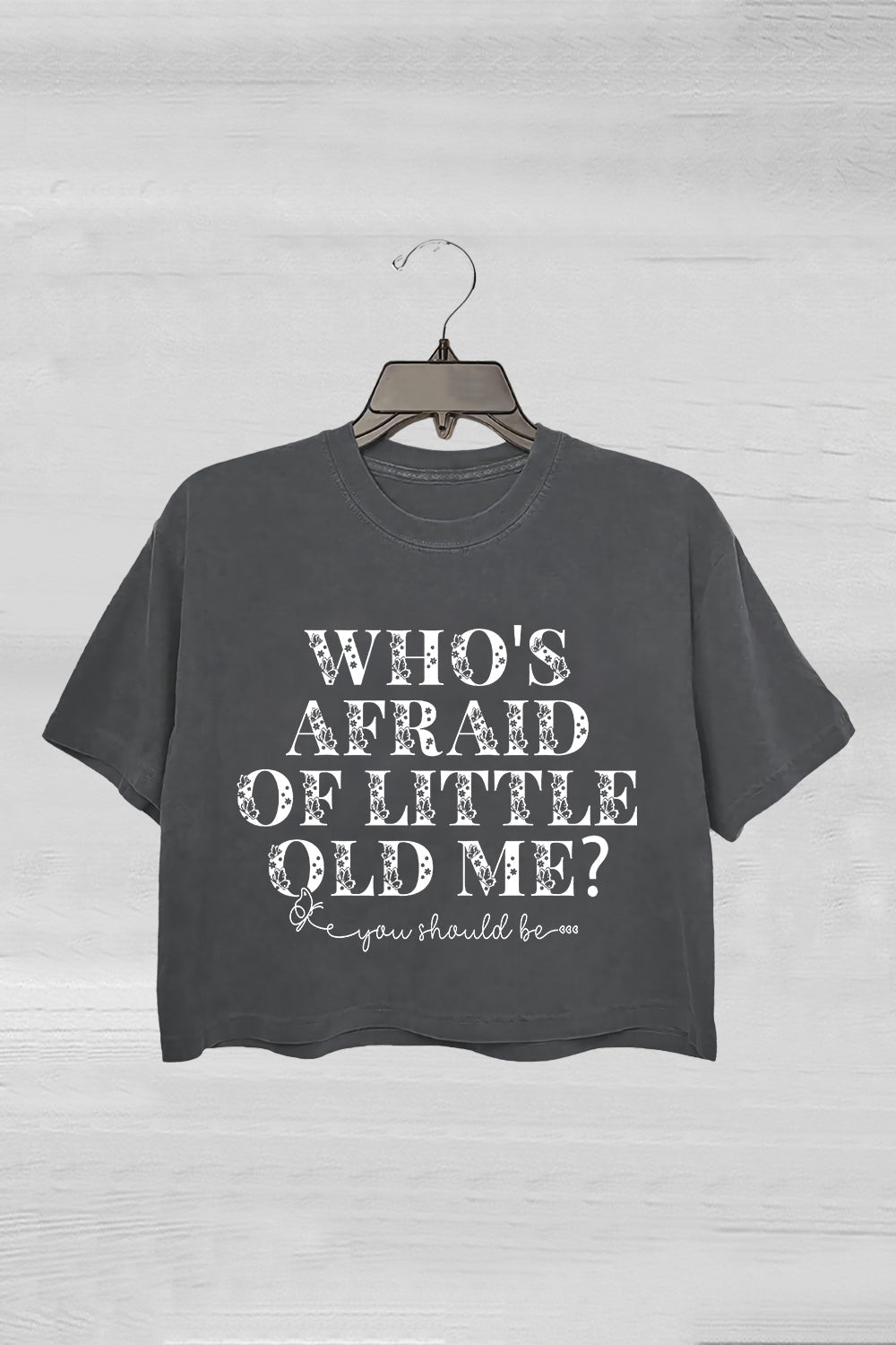 TTPD Who's Afraid of Little Old Me Crop Tee For Women