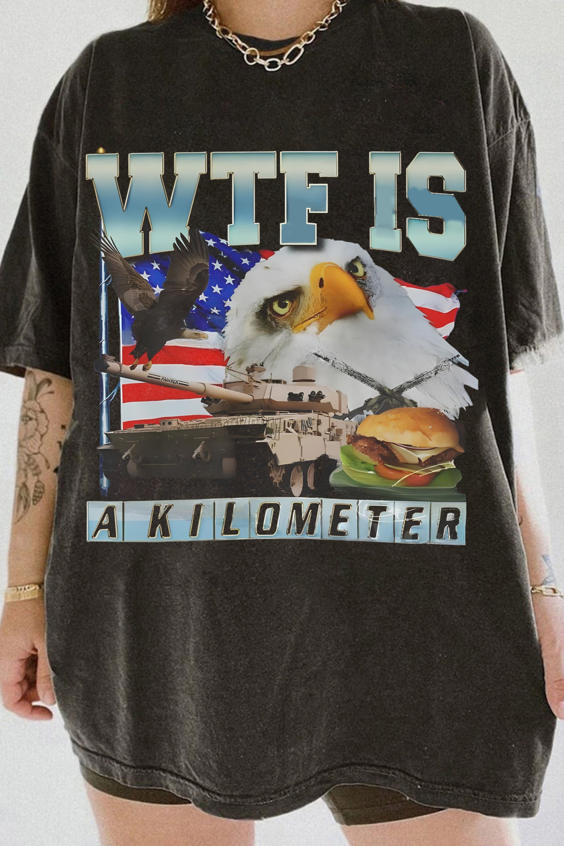 WTF Is A Kilometer The 4th of July Tee For Women