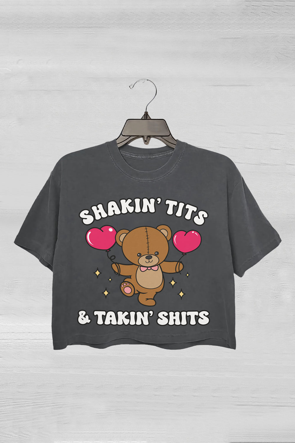 Shakin Tits and Takin Crop Tee For Women